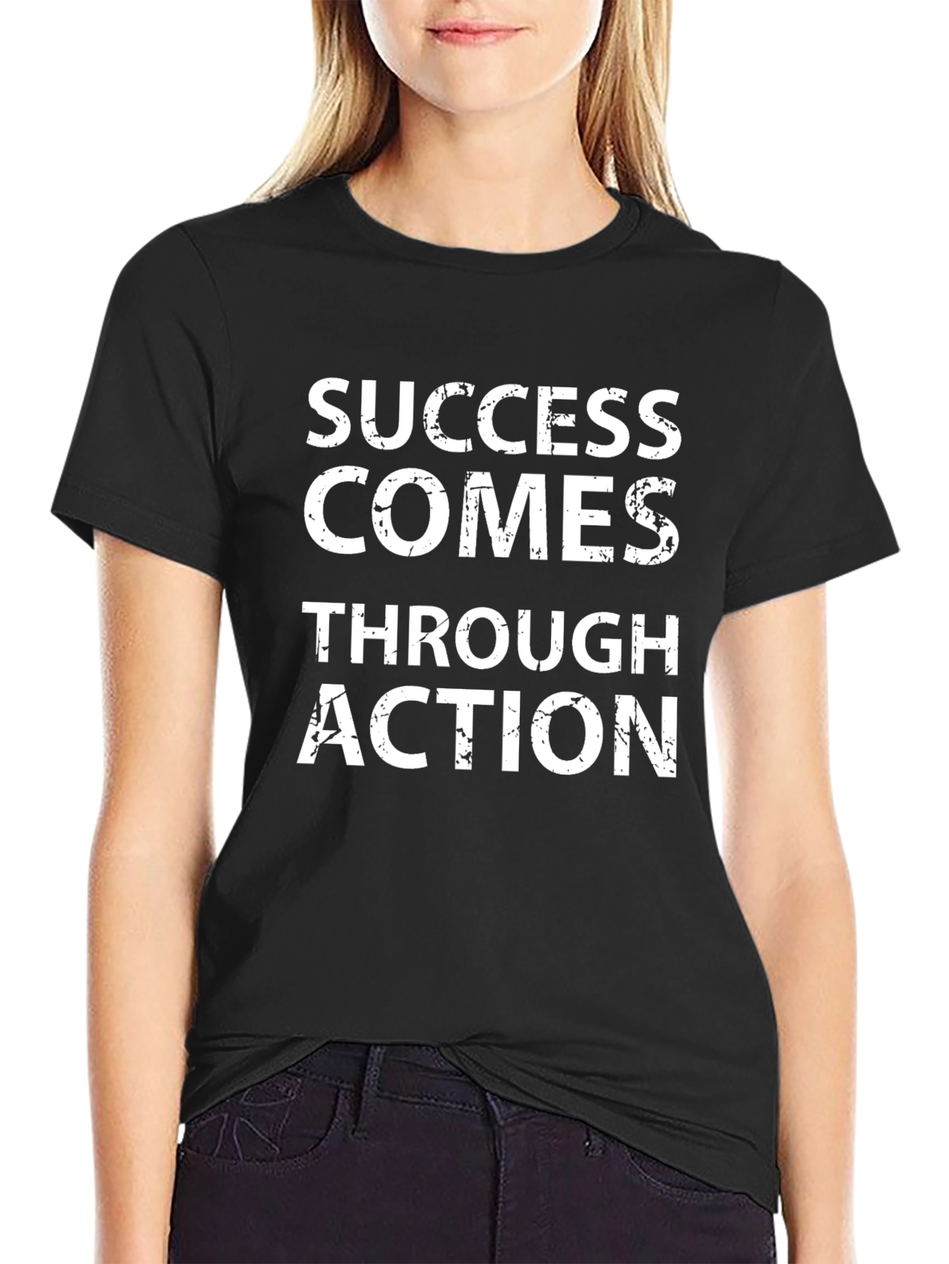Success Through Action Graphic T-Shirt