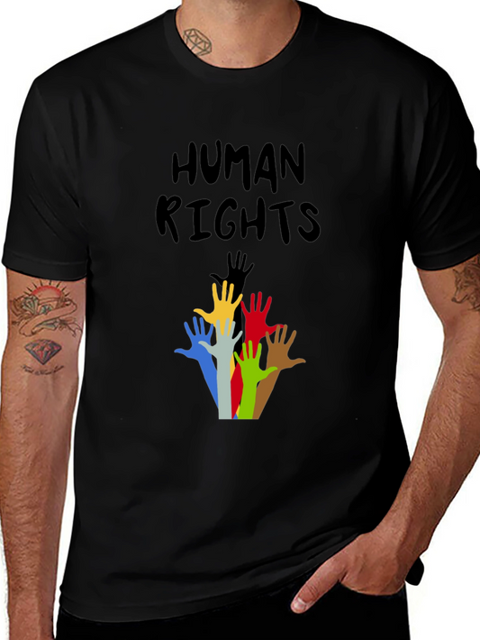 Human Rights Graphic T-Shirt - Black