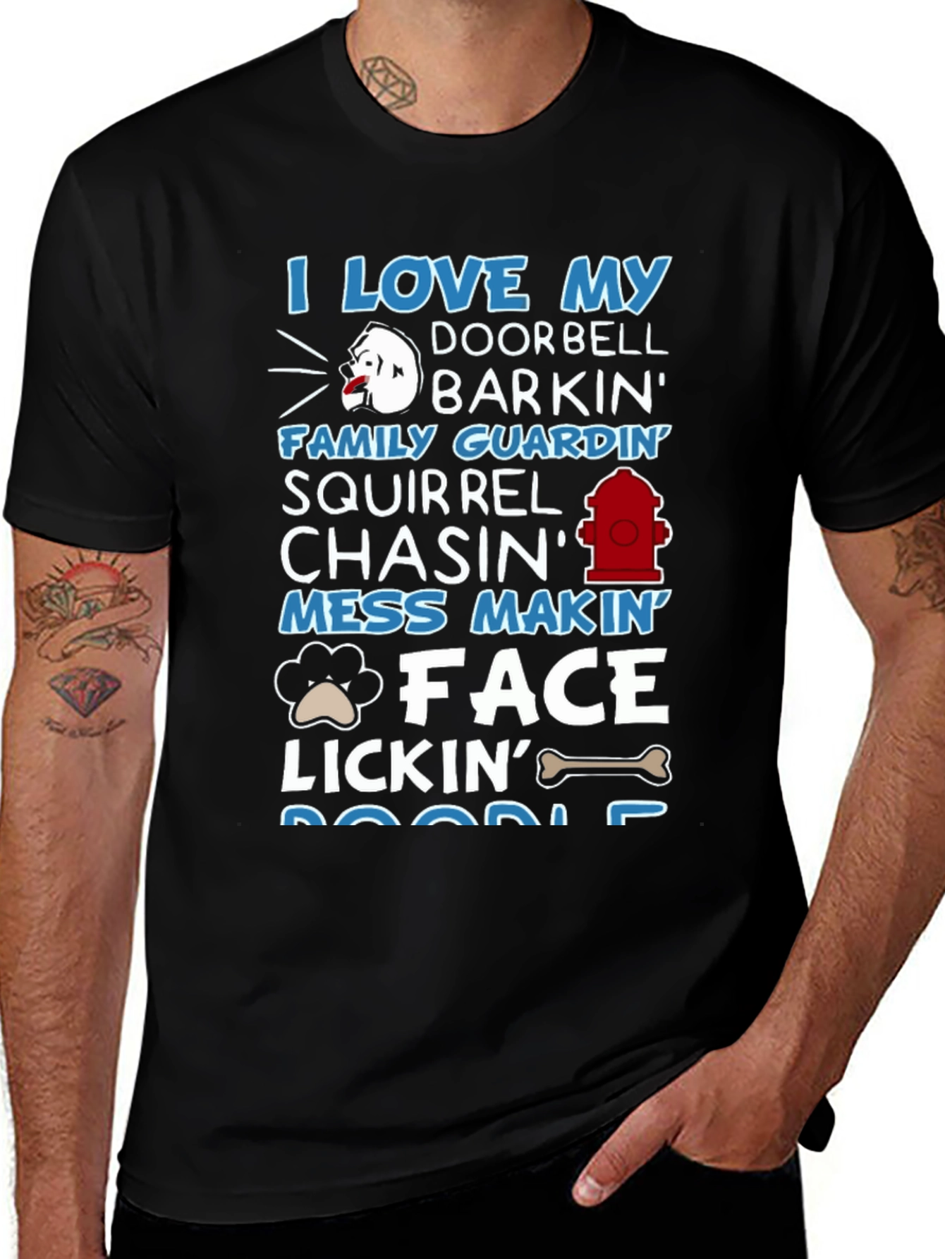 I Love My Dog Graphic T-Shirt