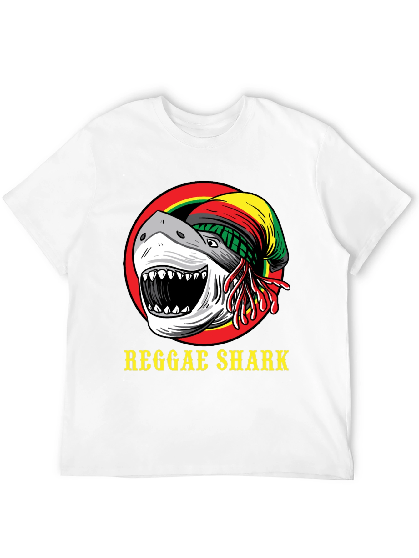 Reggae Shark T-Shirt - Black