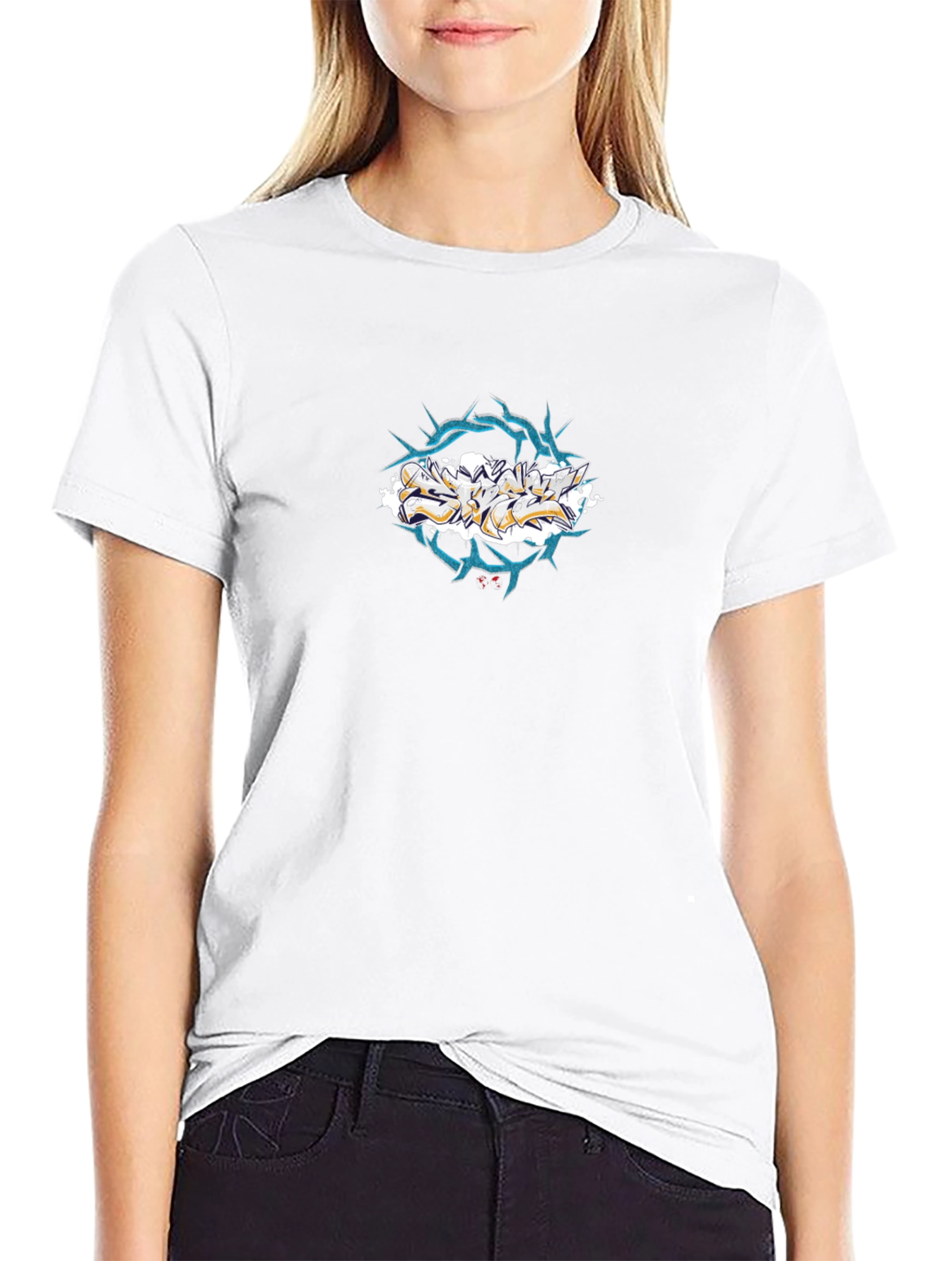 Edgy Graphic Tee - Crown Design