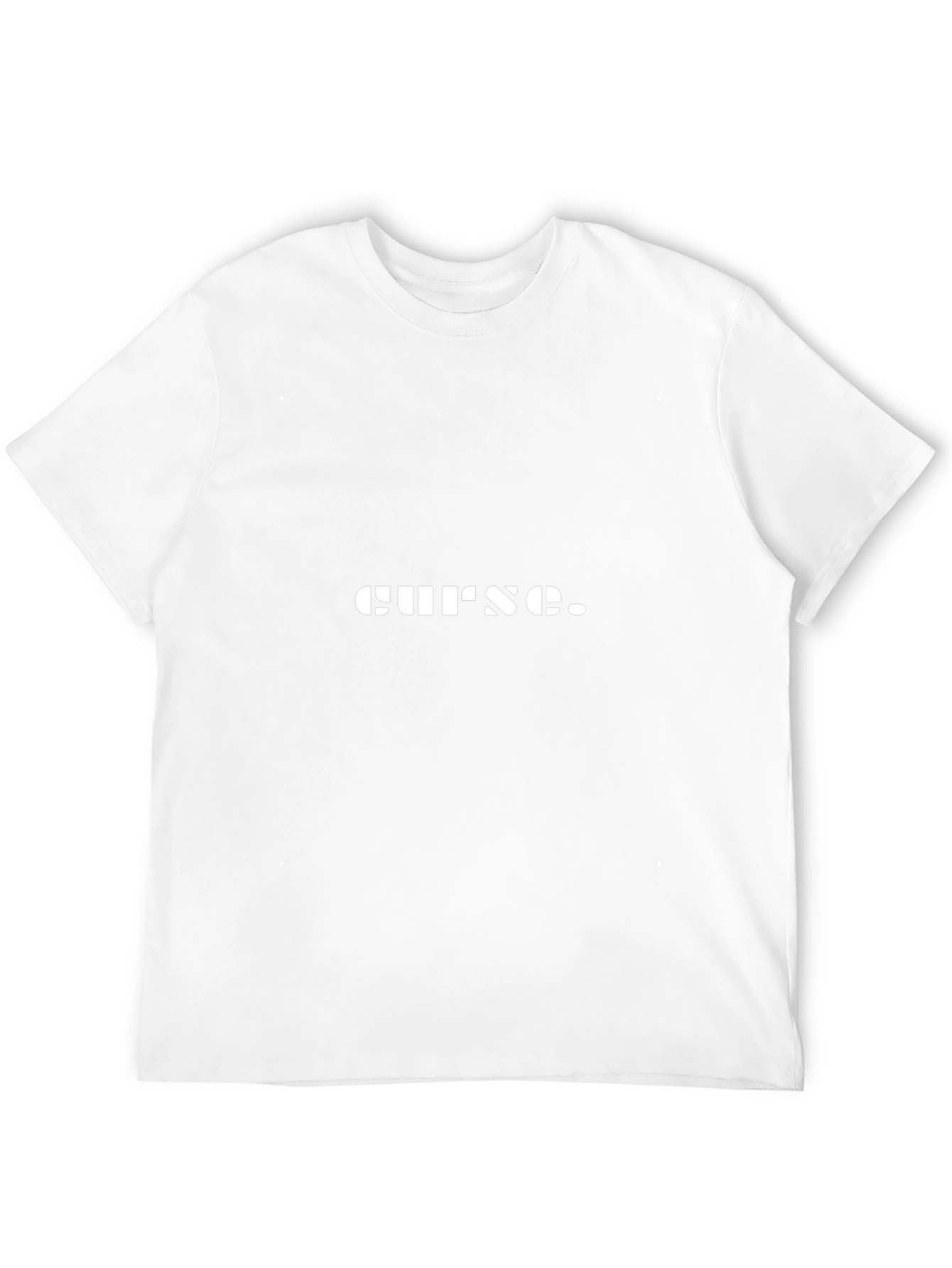 Curse Graphic Tee - Soft Black Cotton