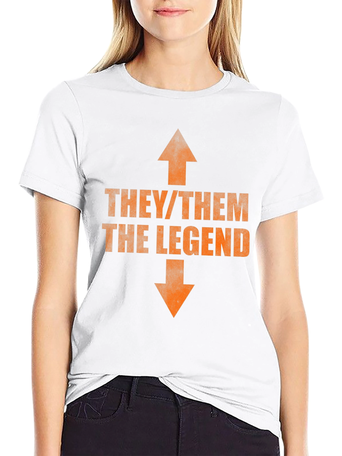 They/Them The Legend T-Shirt - Bold Pronoun Tee