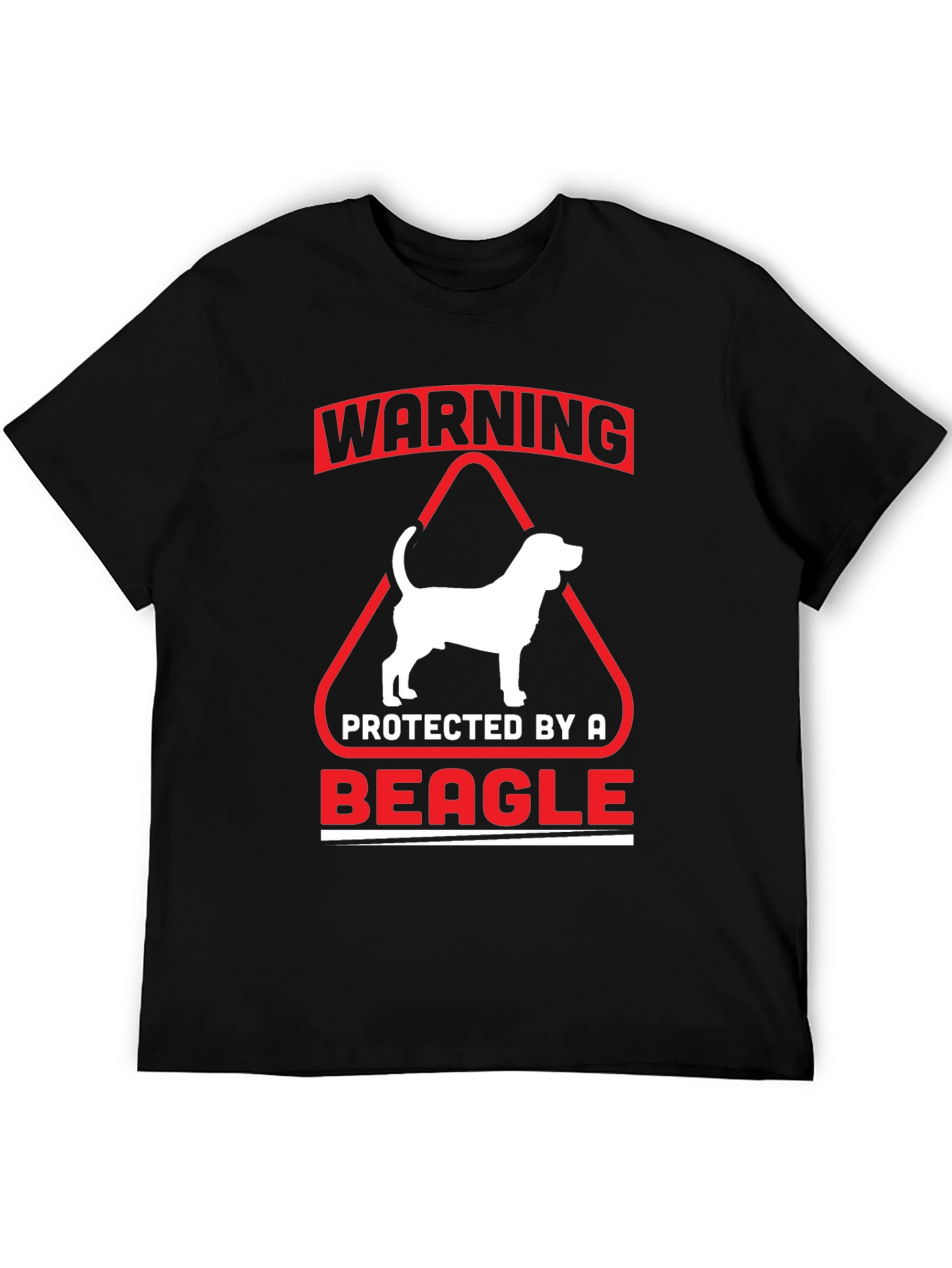 Warning Protected by a Beagle T-Shirt