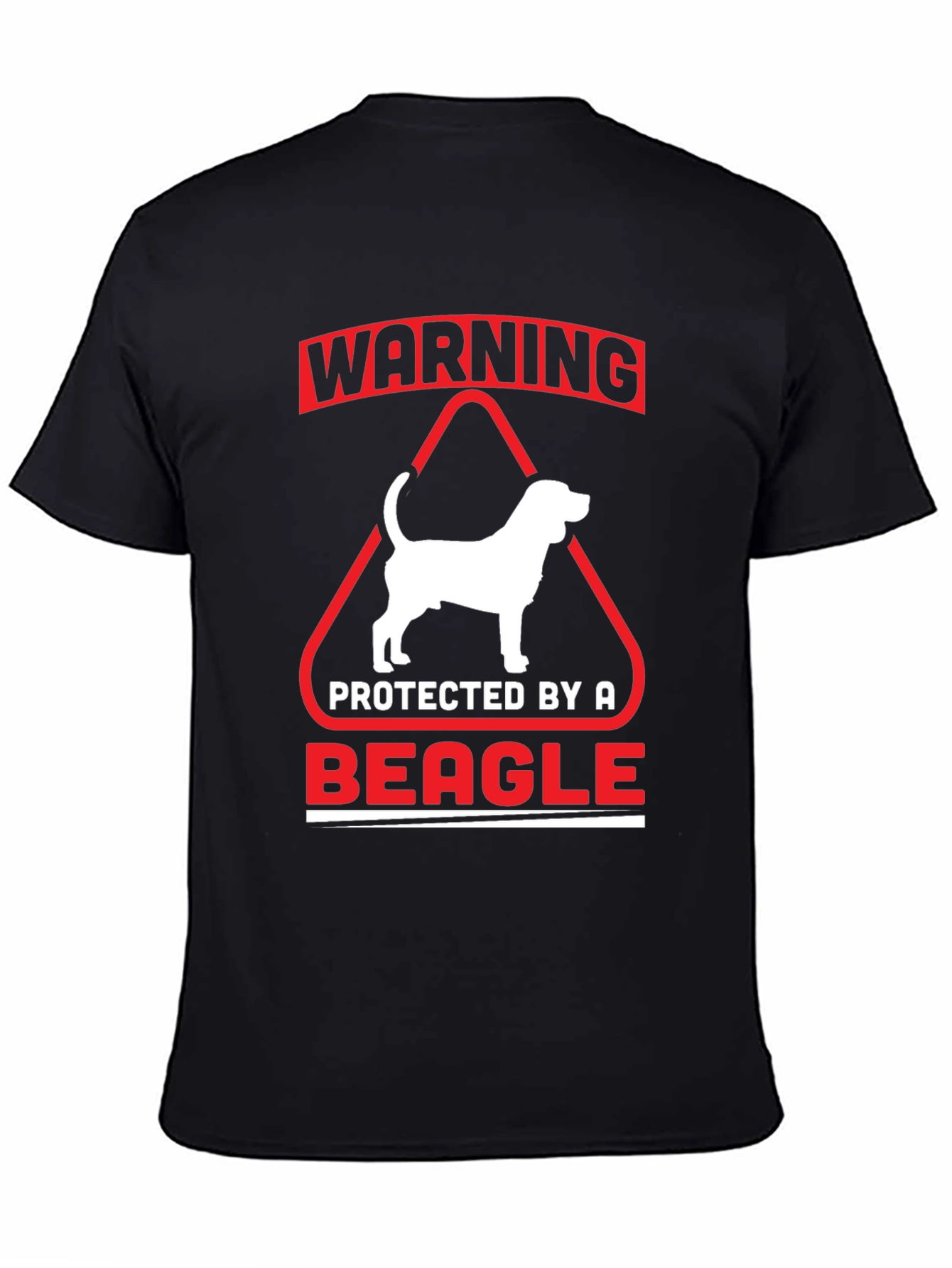 Warning Protected by a Beagle T-Shirt