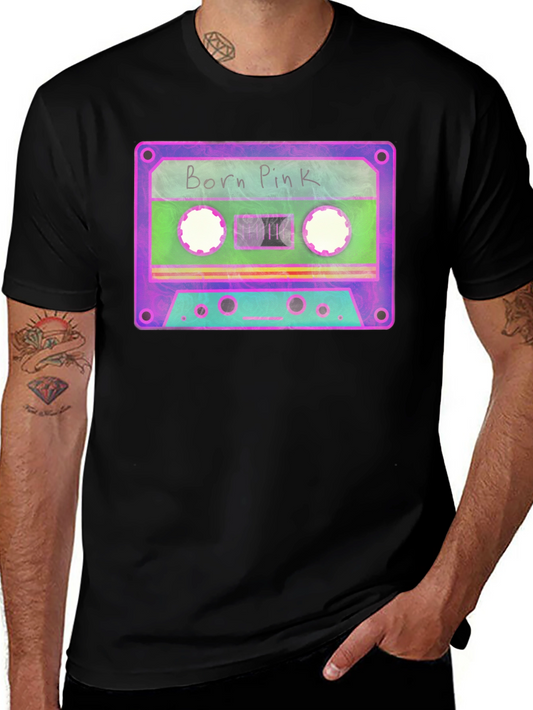 Born Pink Cassette Graphic Tee - Retro Style