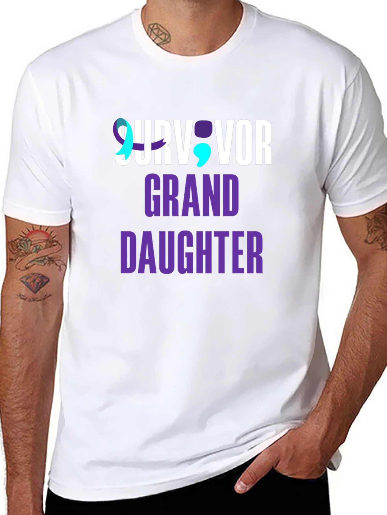 Survivor Granddaughter T-Shirt Mental Health Awareness