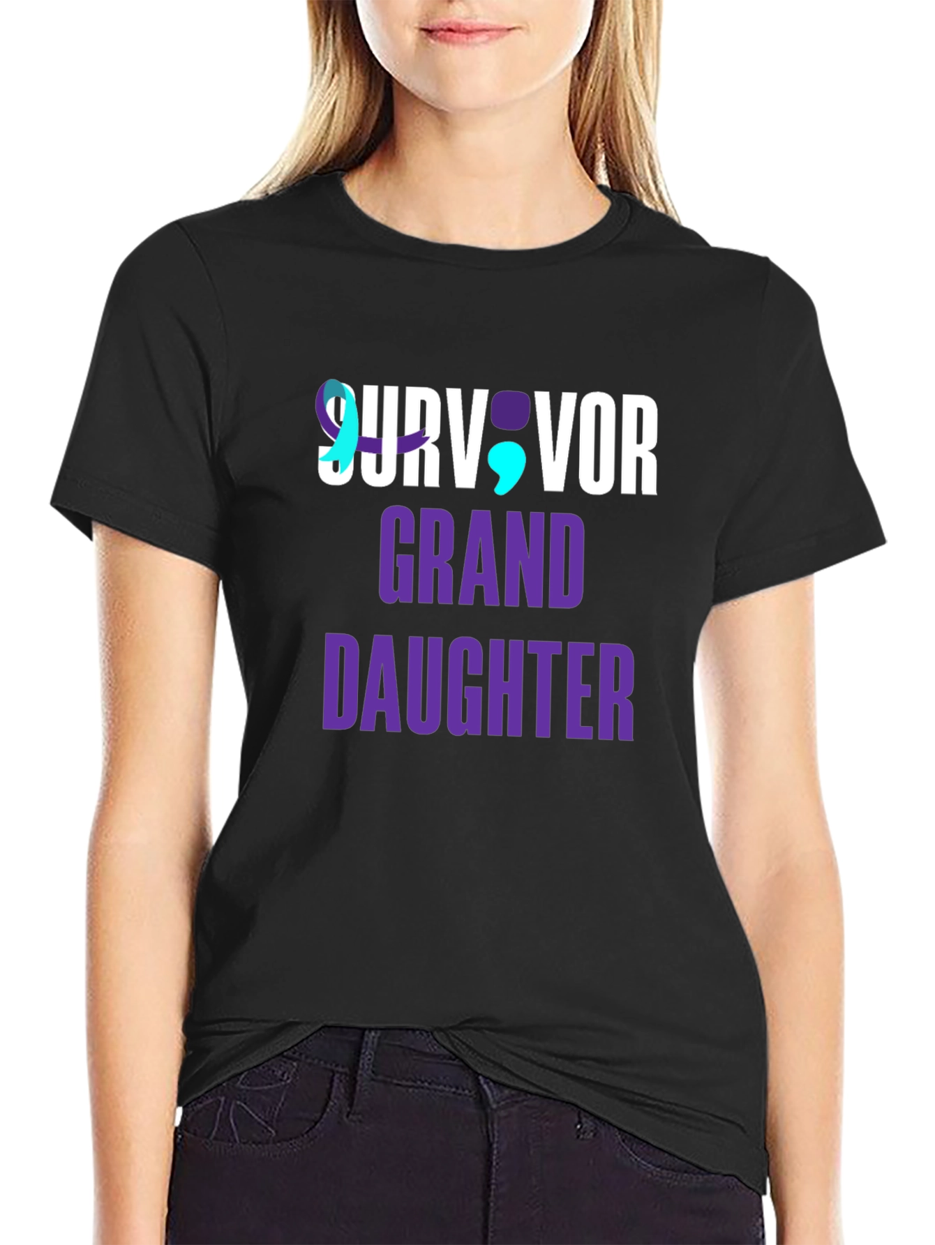 Survivor Granddaughter T-Shirt Mental Health Awareness