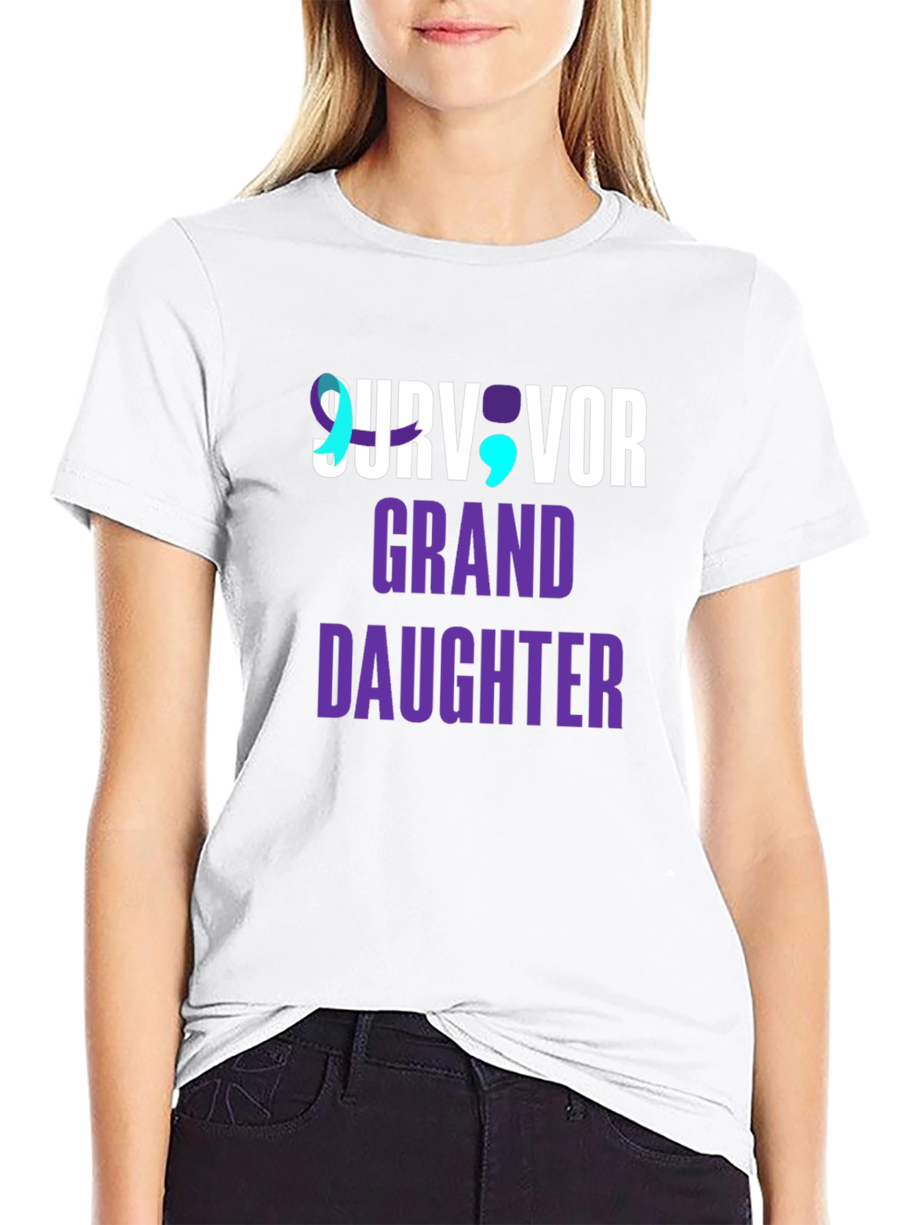 Survivor Granddaughter T-Shirt Mental Health Awareness