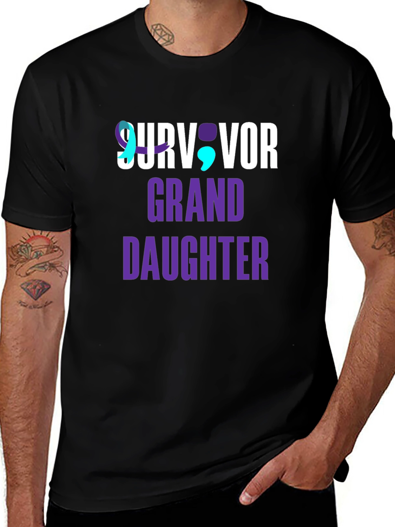 Survivor Granddaughter T-Shirt Mental Health Awareness