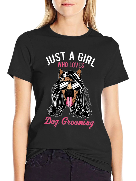 Dog Grooming Girl T-Shirt