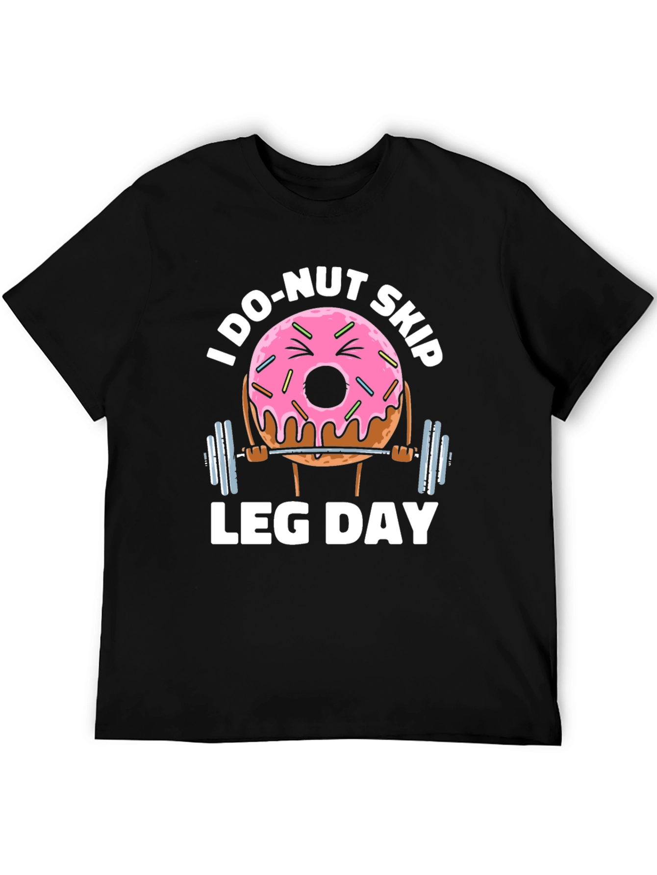 Donut Skip Leg Day Funny Workout T-Shirt