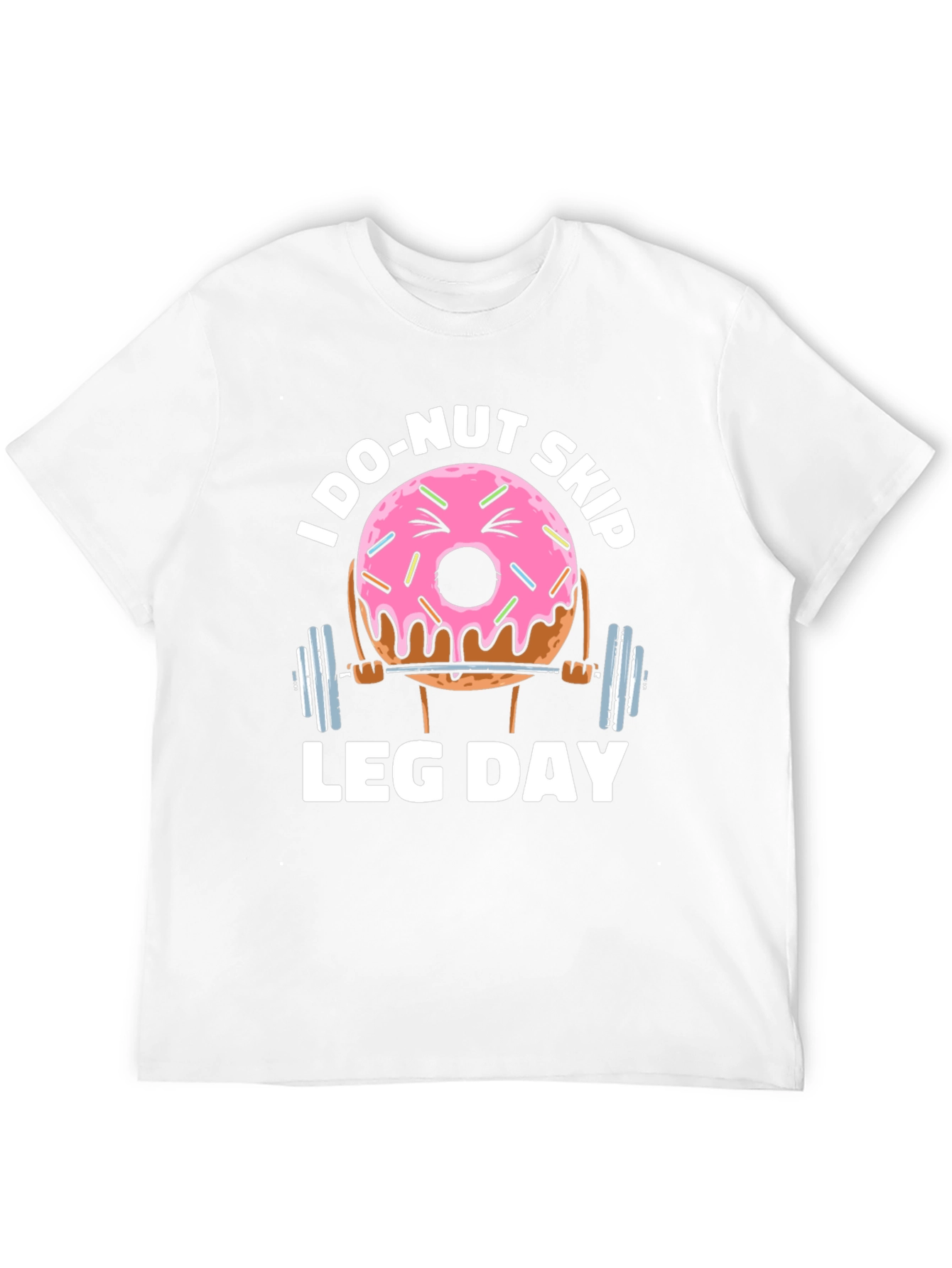 Donut Skip Leg Day Funny Workout T-Shirt