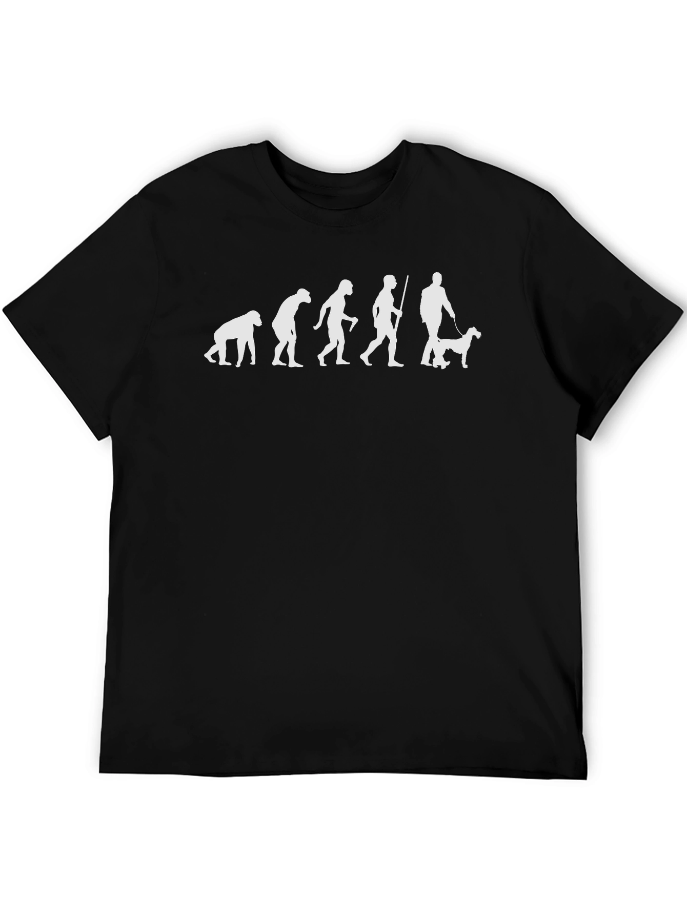 Evolution of Dog Owner T-Shirt - Black