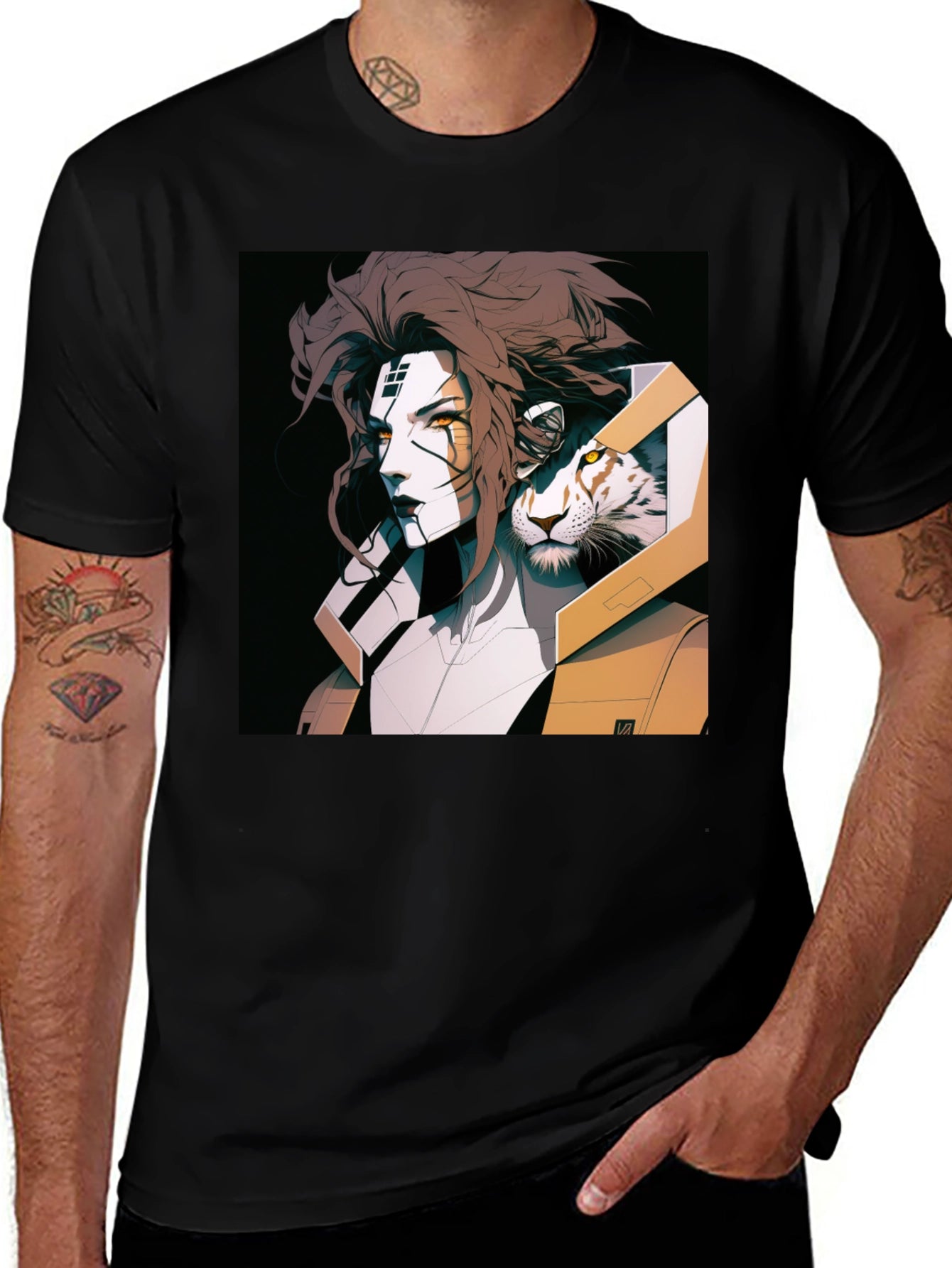 Cyberpunk Warrior Graphic Tee