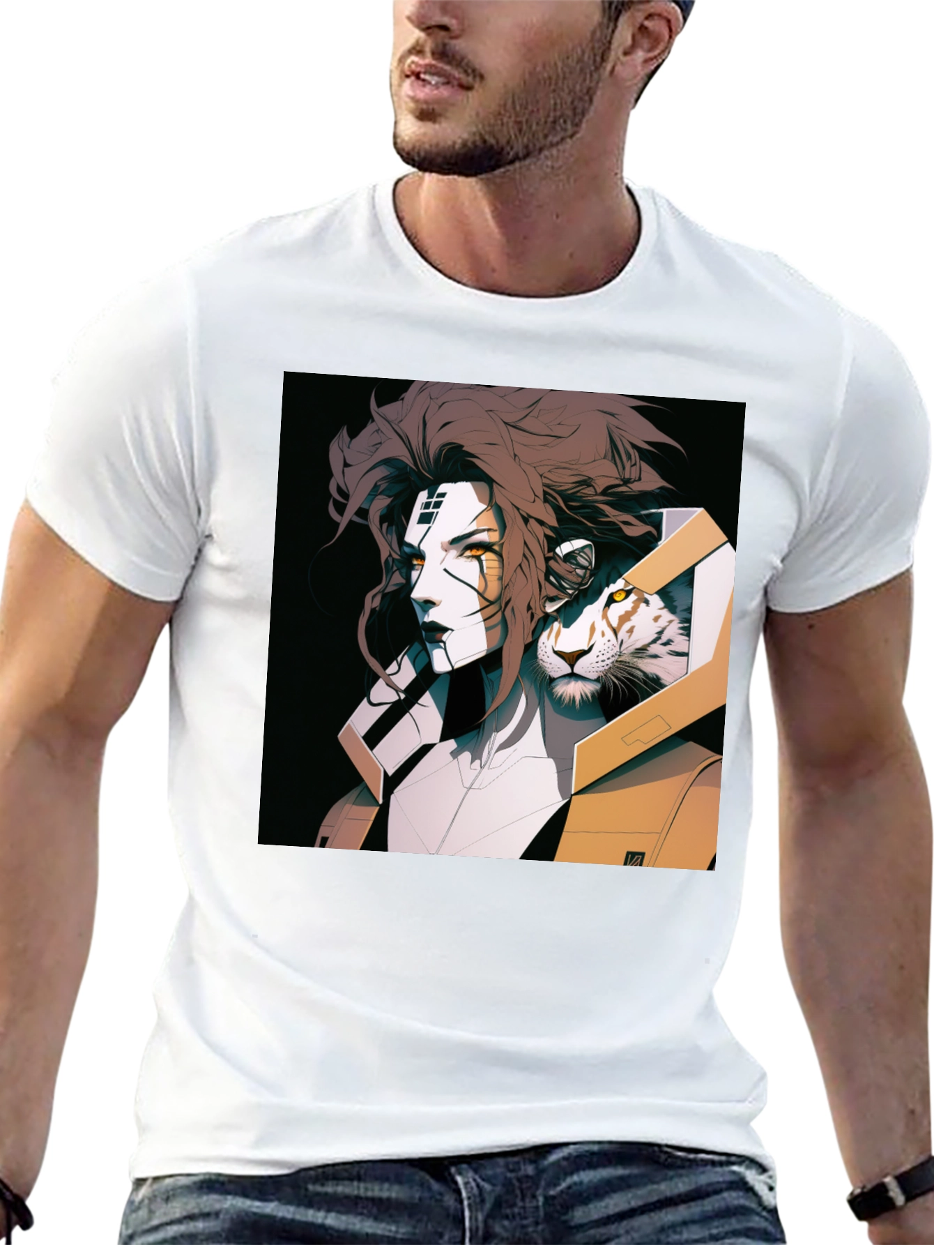 Cyberpunk Warrior Graphic Tee