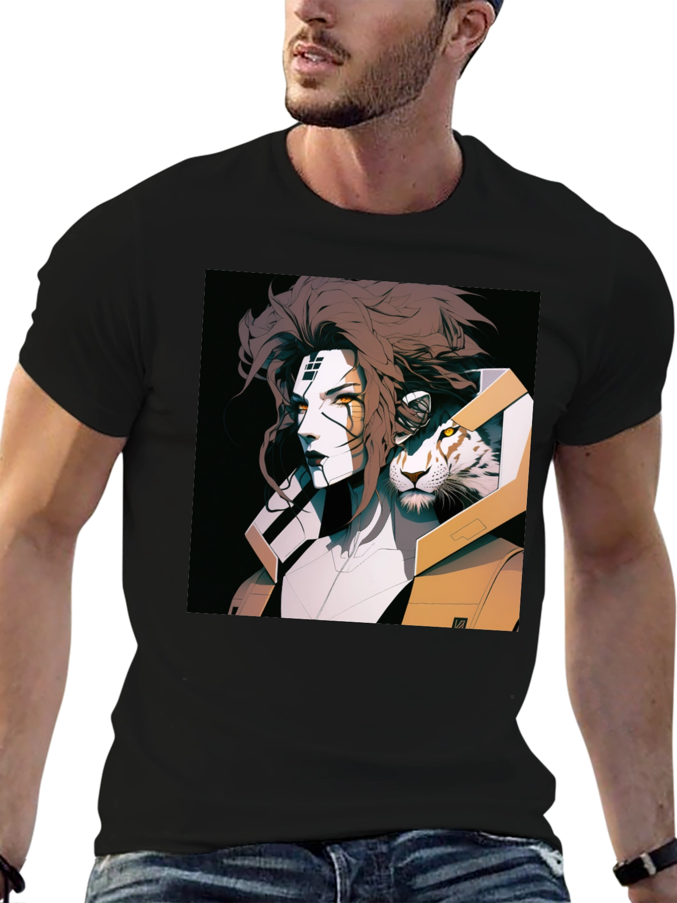 Cyberpunk Warrior Graphic Tee
