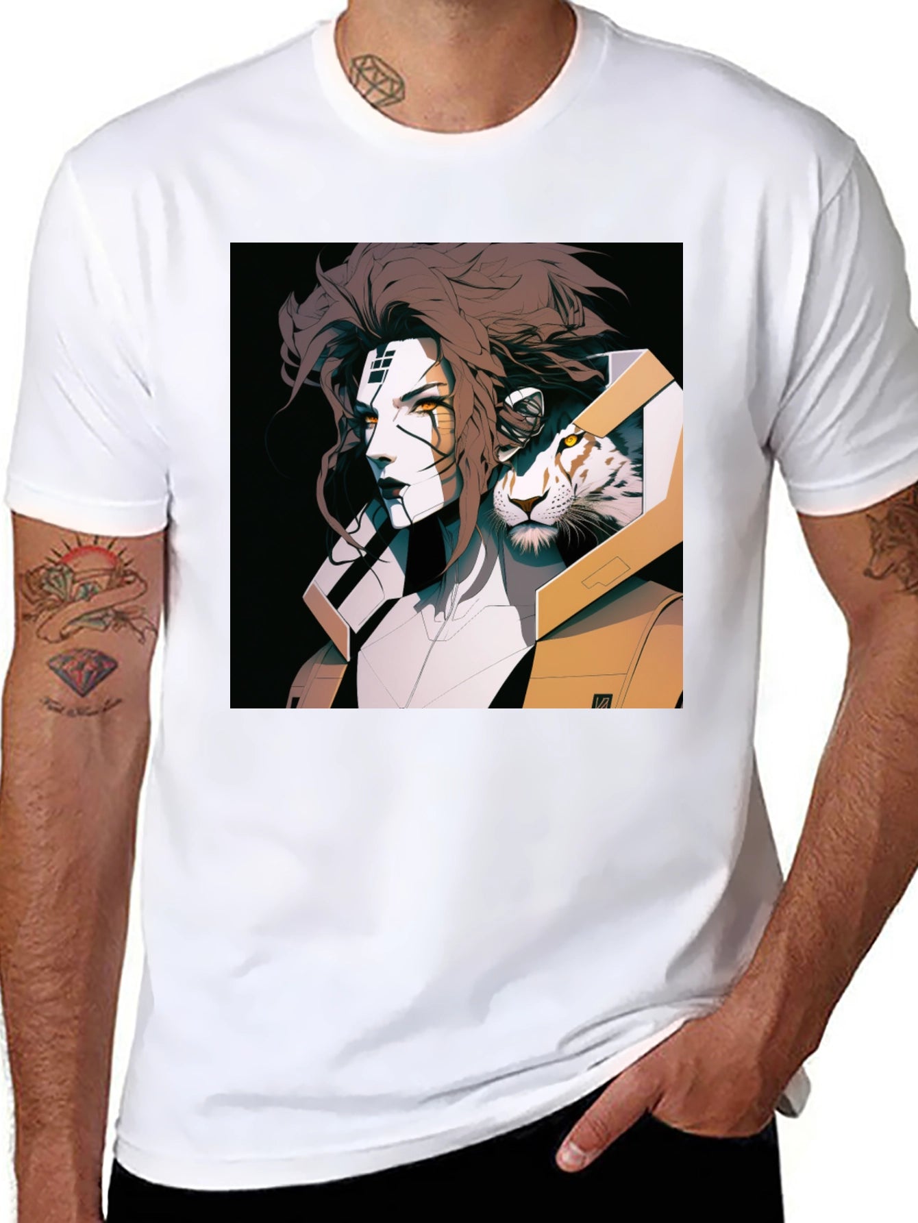 Cyberpunk Warrior Graphic Tee