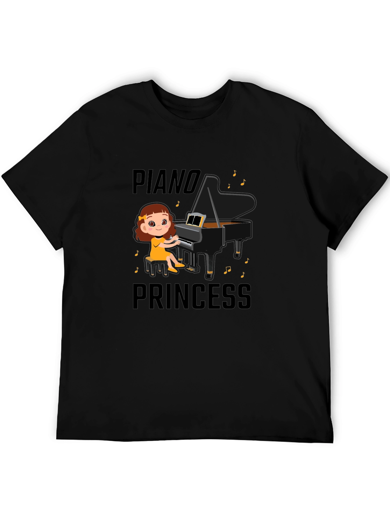 Piano Princess T-Shirt - Cute Musical Design