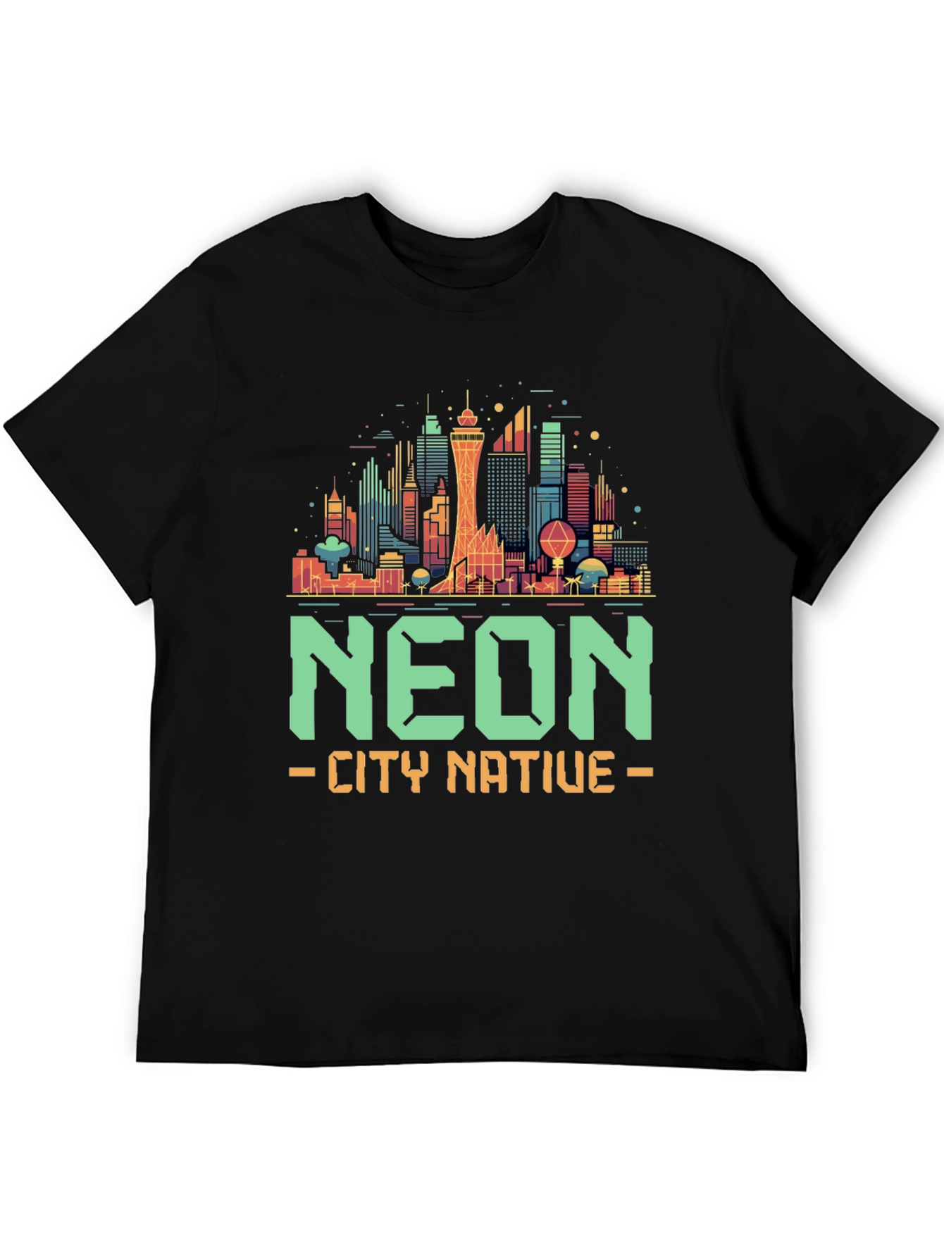 Neon City Native Graphic T-Shirt