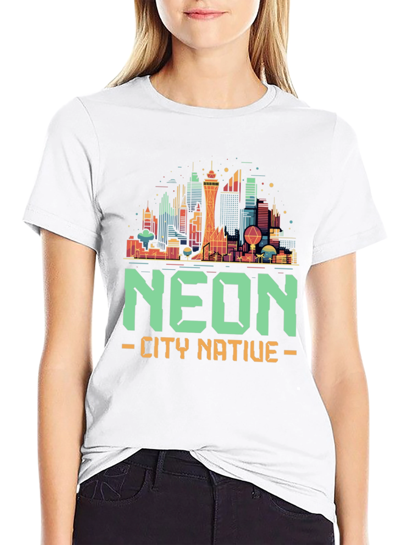 Neon City Native Graphic T-Shirt