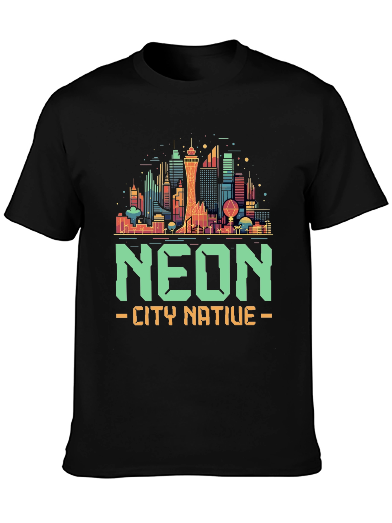 Neon City Native Graphic T-Shirt