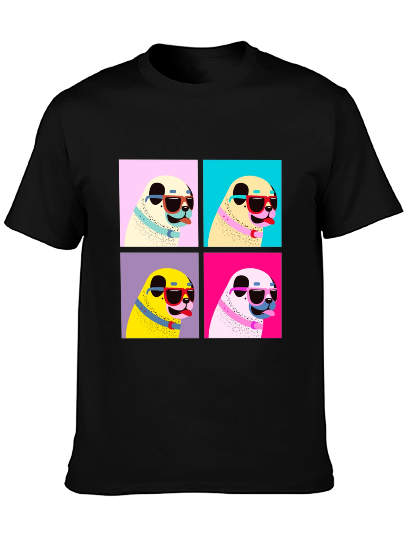 Cool Dog Pop Art T-Shirt