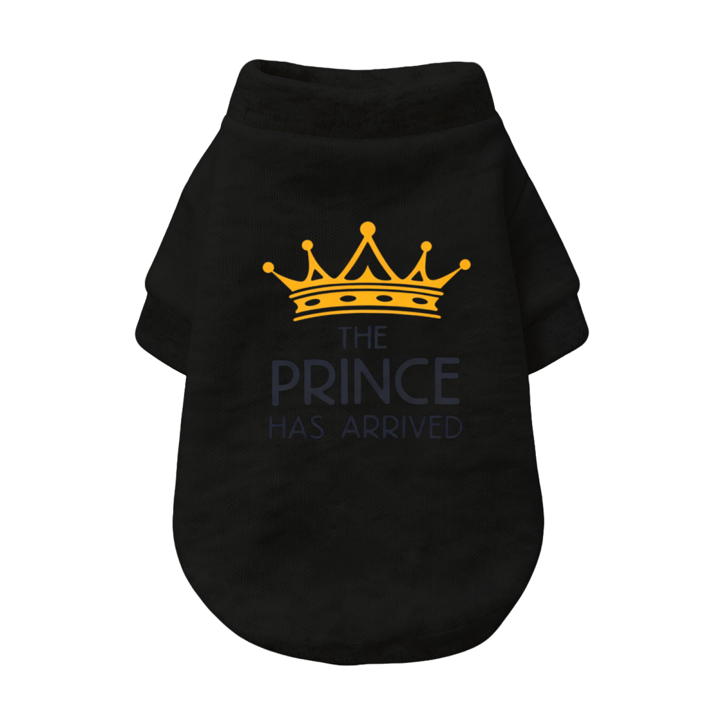 White Prince Crown Pet Cardigan Stylish Small Dog Warm Sweater
