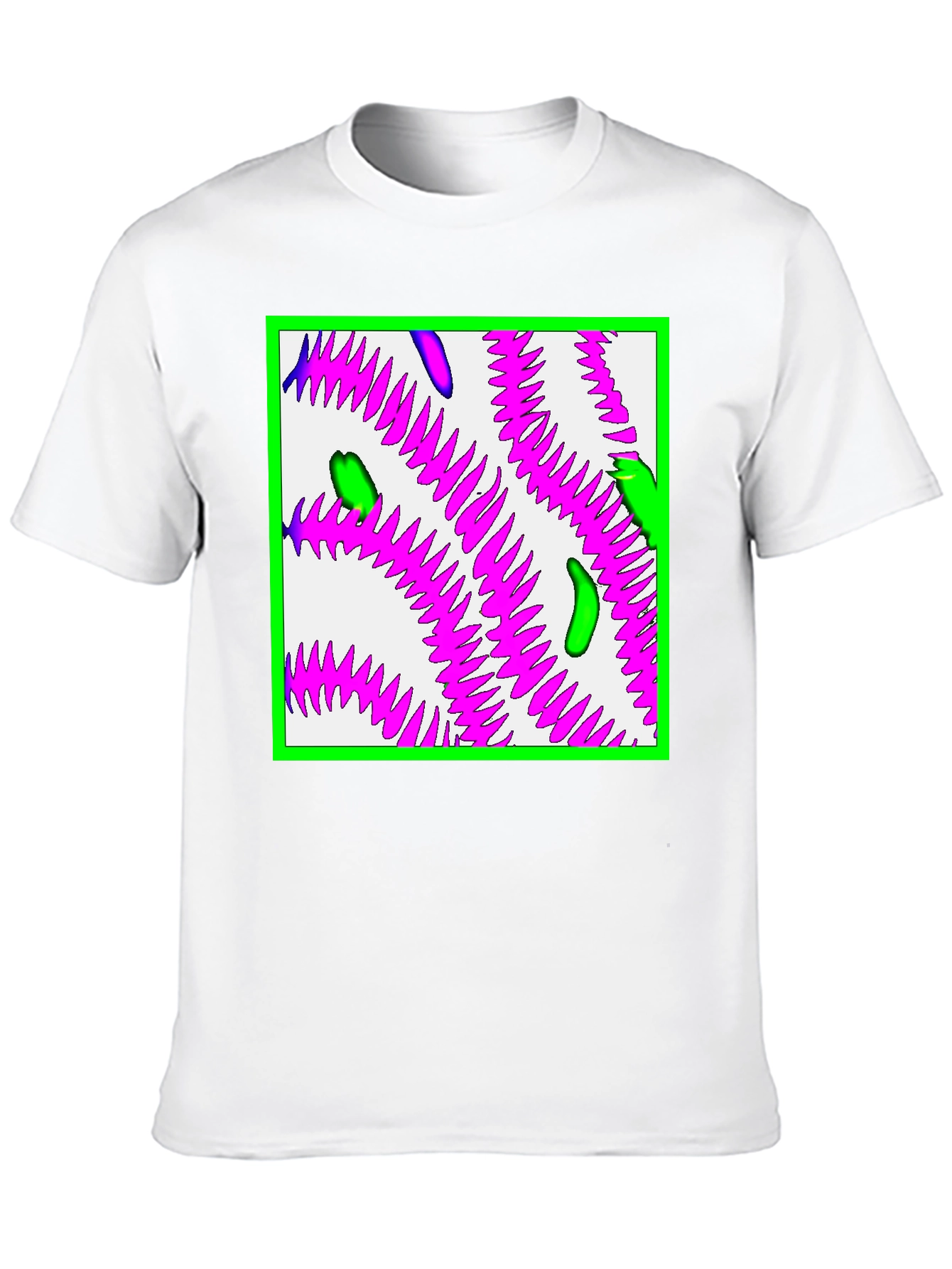 Abstract Graphic Print Black T-Shirt