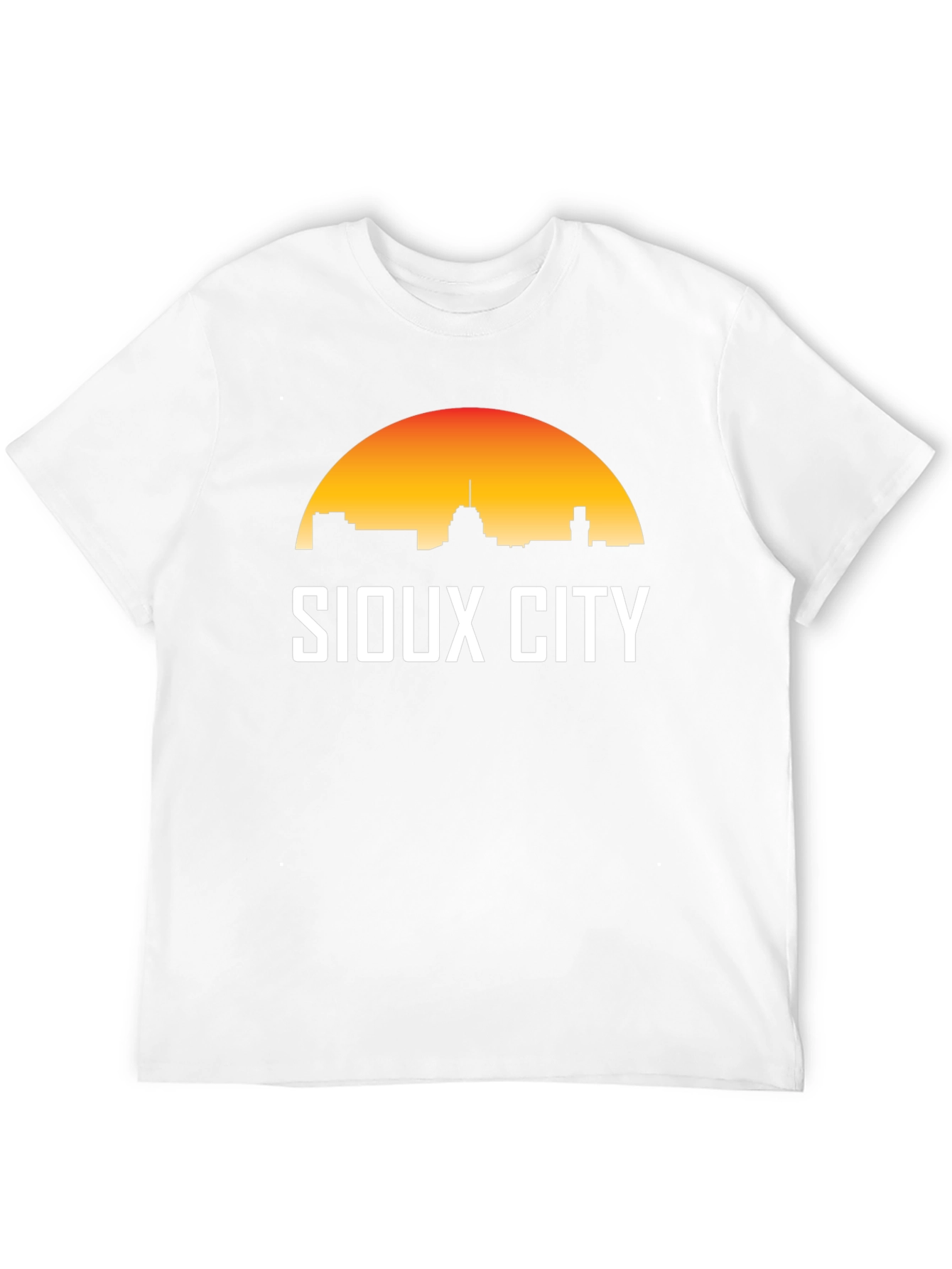Sioux City Skyline T-Shirt Sunset Graphic Tee