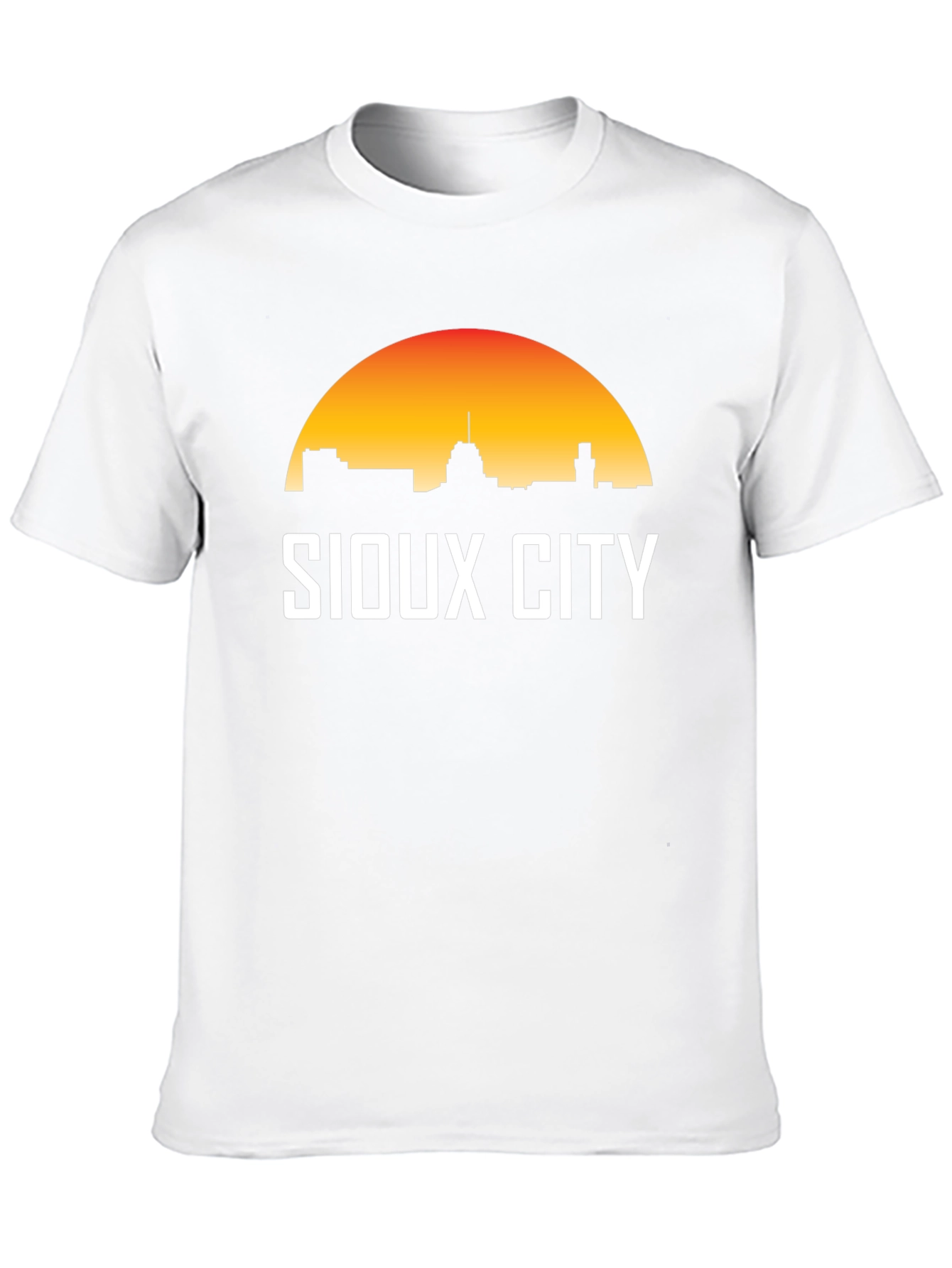Sioux City Skyline T-Shirt Sunset Graphic Tee
