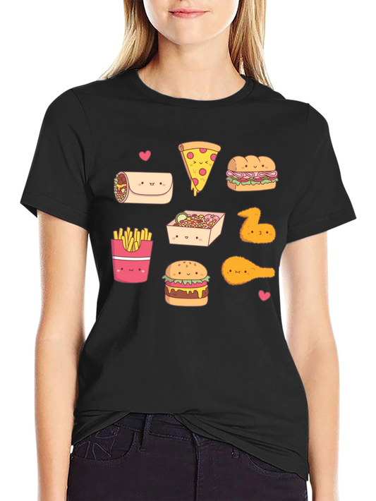 Kawaii Fast Food T-Shirt: Cute Foodie Fashion