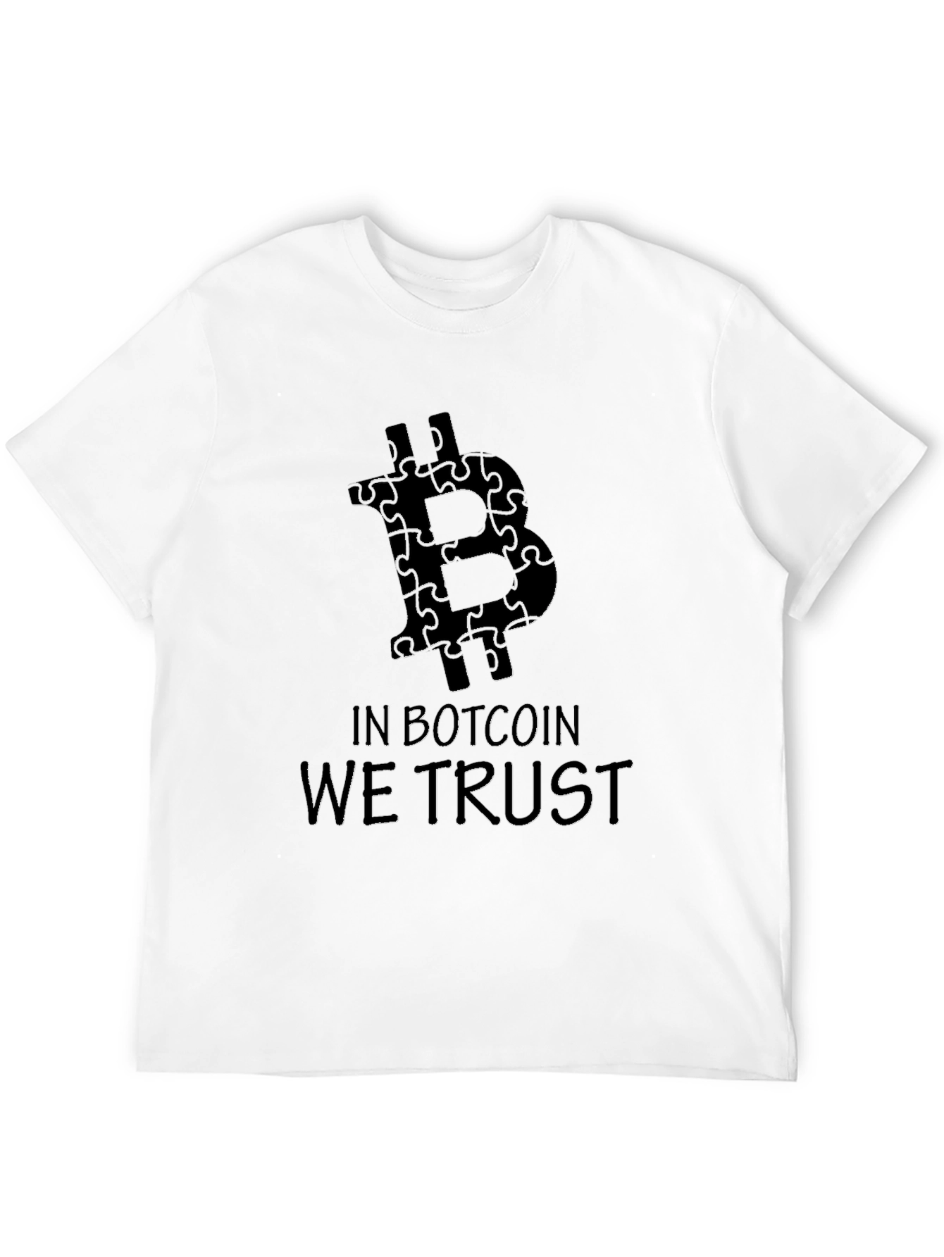 Bitcoin Puzzle Piece Graphic Black Tee