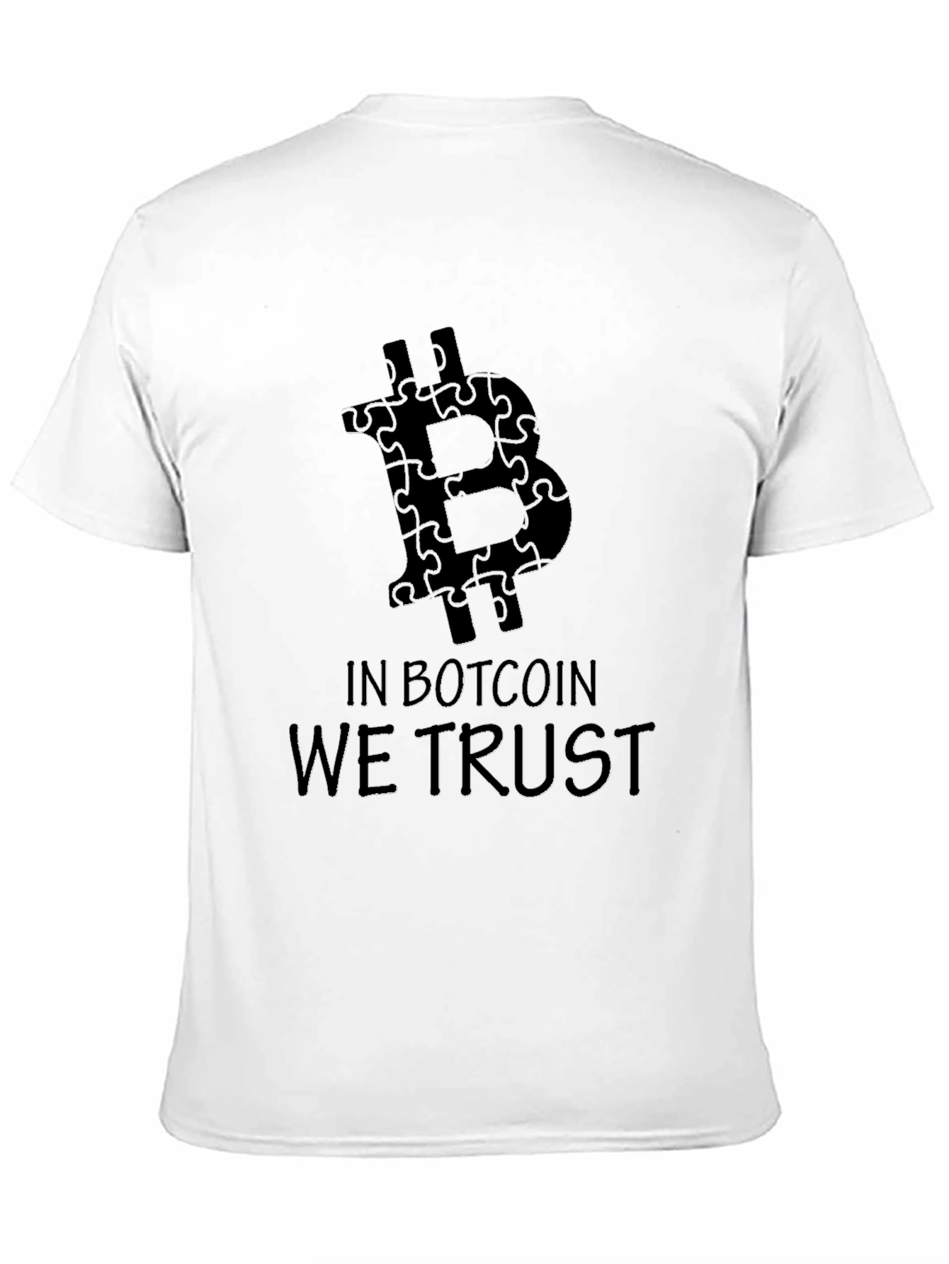 Bitcoin Puzzle Piece Graphic Black Tee