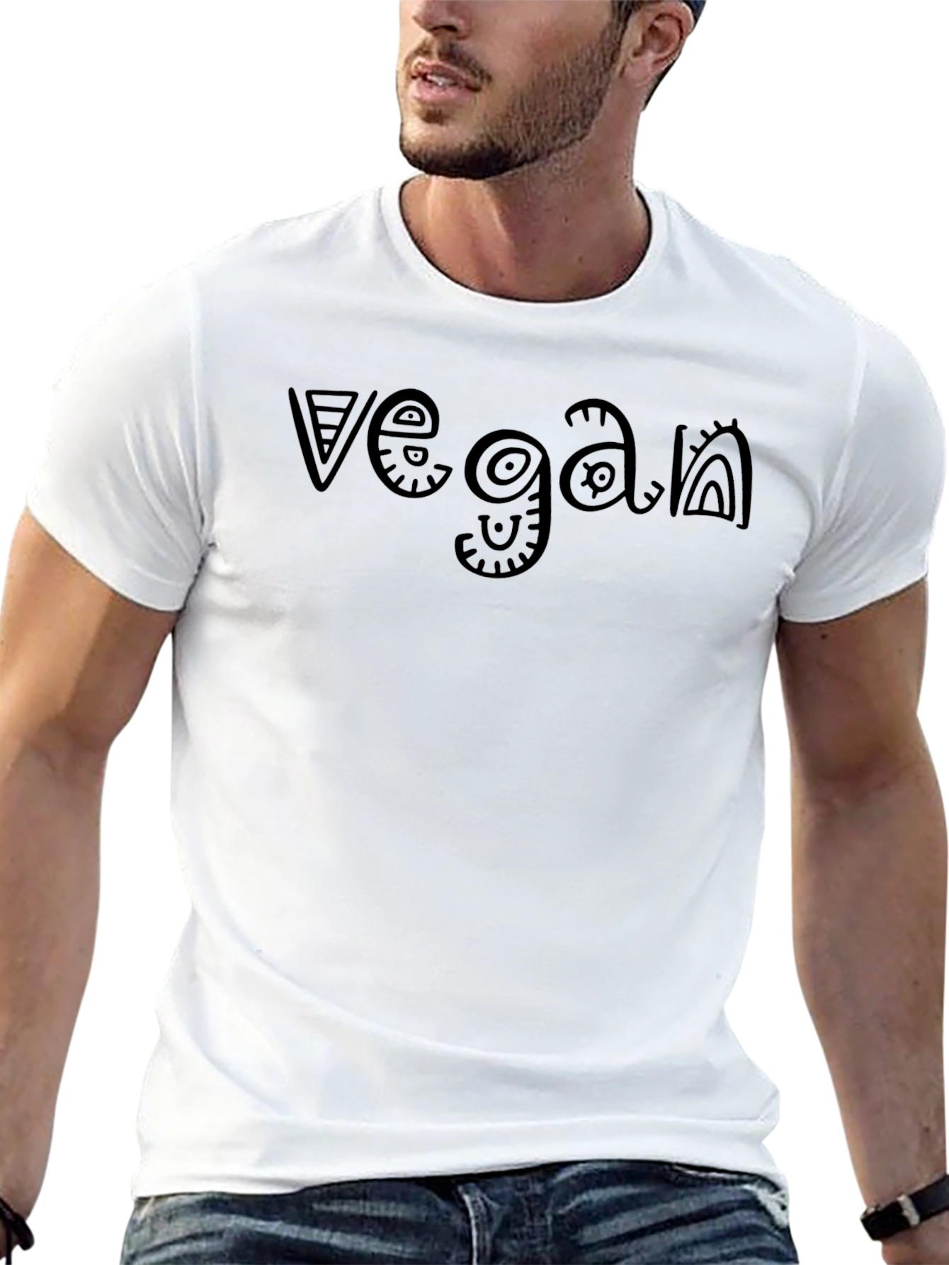 Vegan Graphic Tee - Stylish & Sustainable
