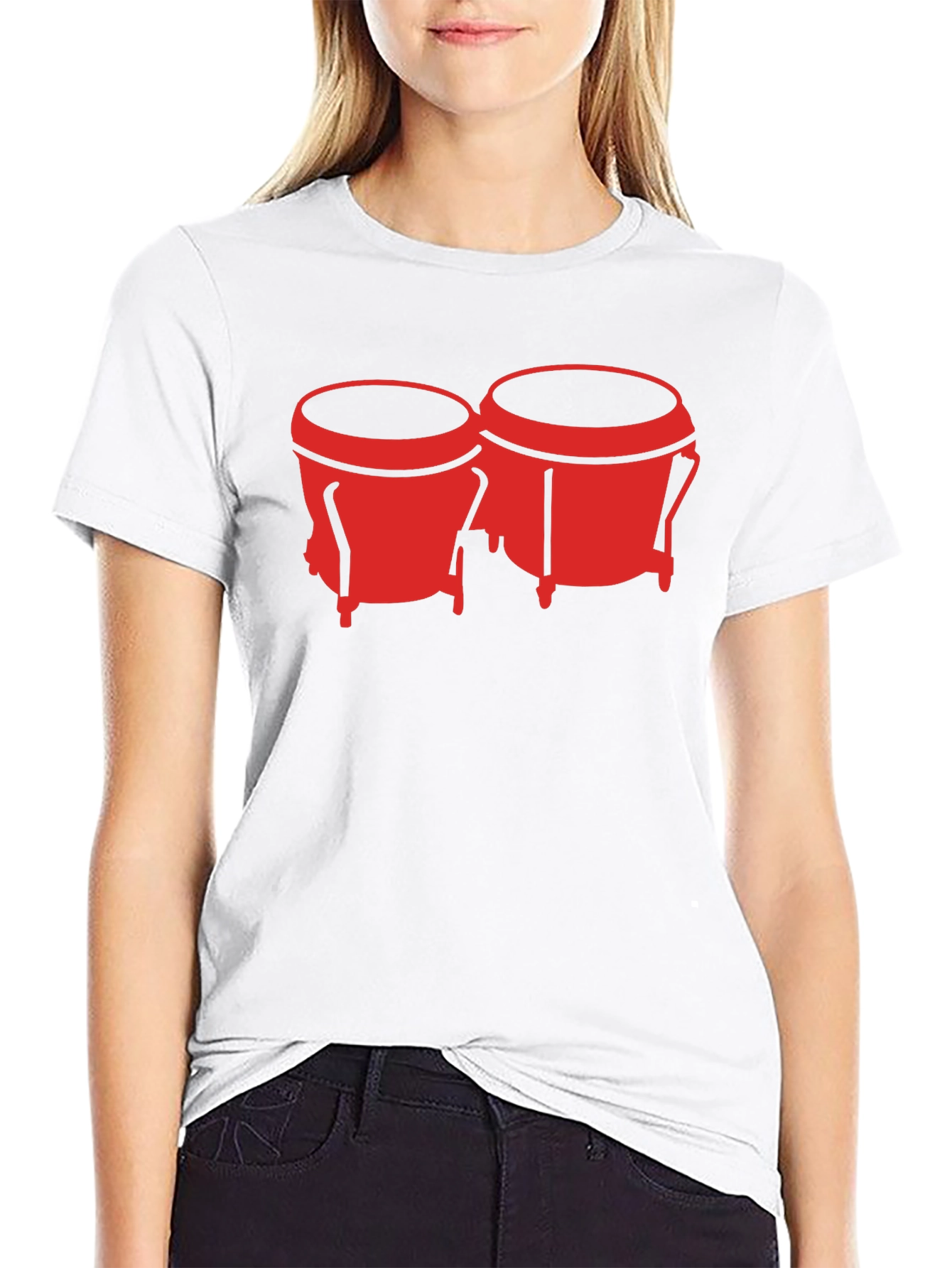 Bongo Drum Graphic Tee - Black