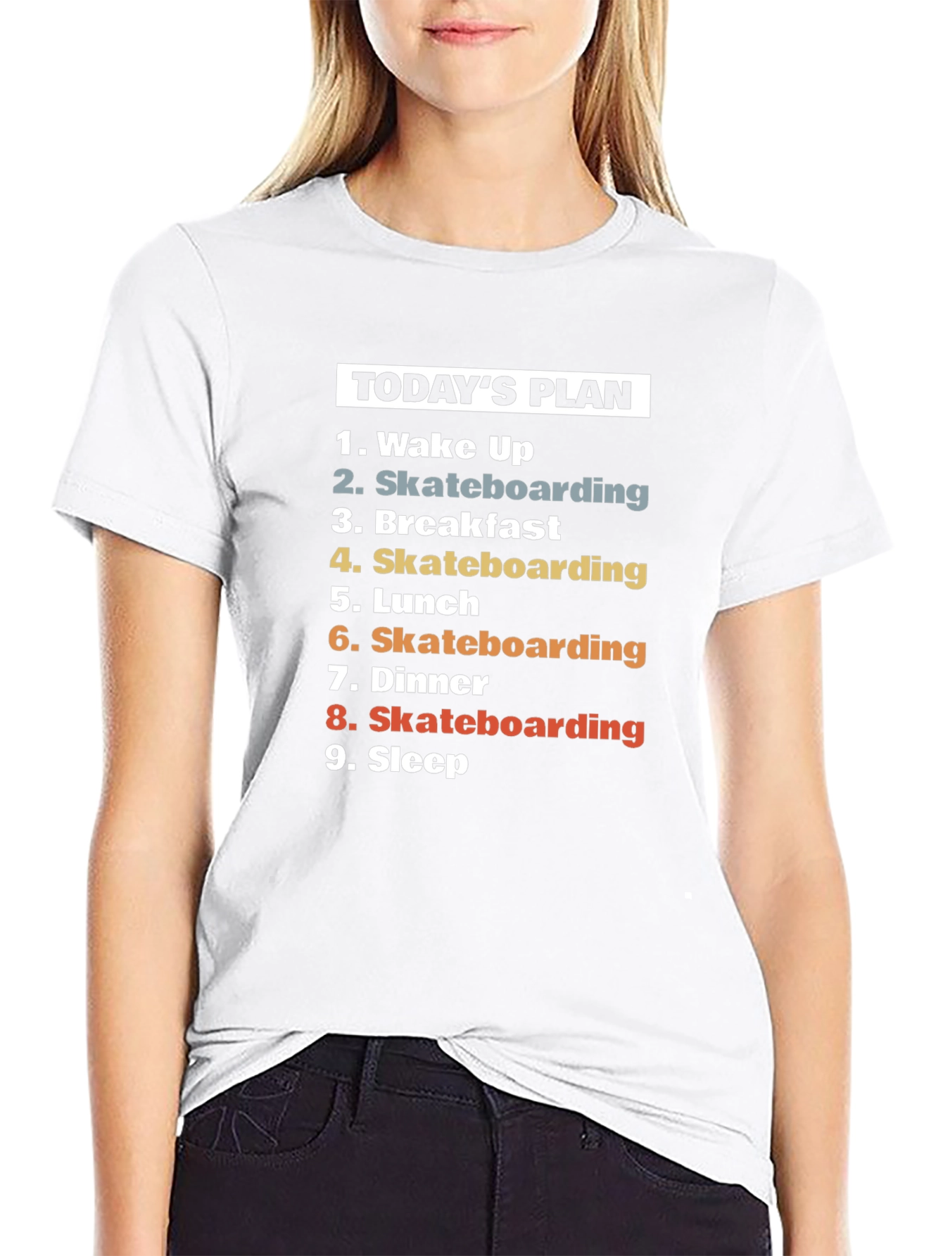 Skateboarding Todays Plan T-Shirt