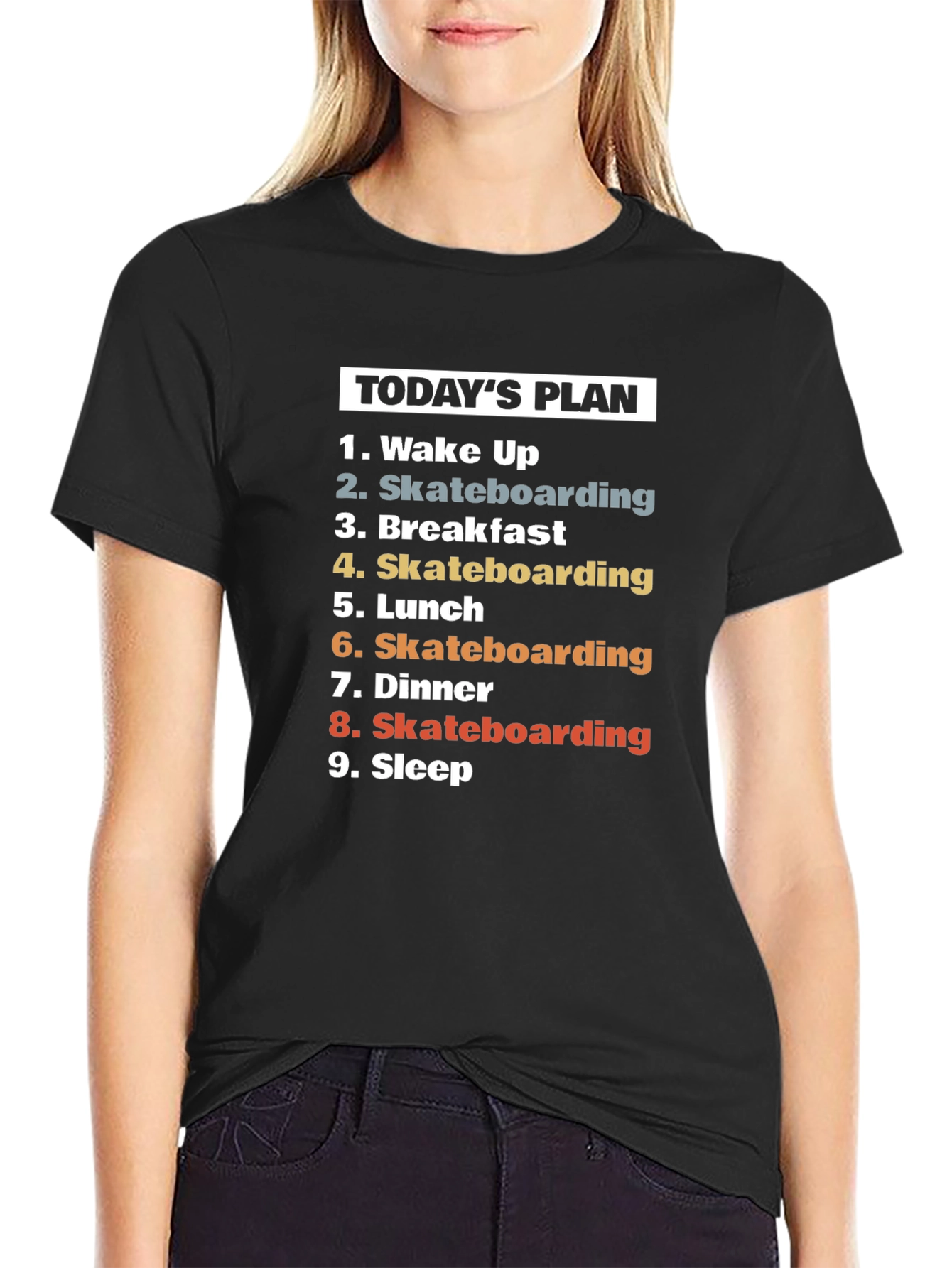 Skateboarding Todays Plan T-Shirt