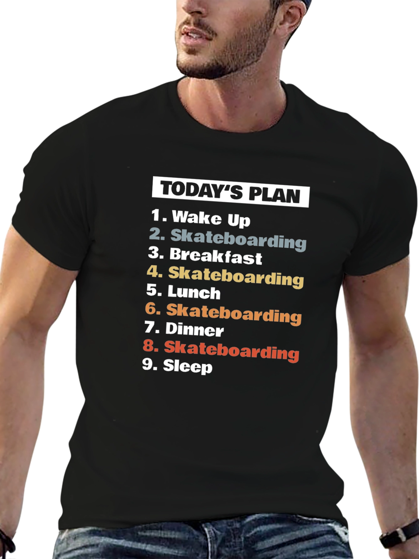 Skateboarding Todays Plan T-Shirt
