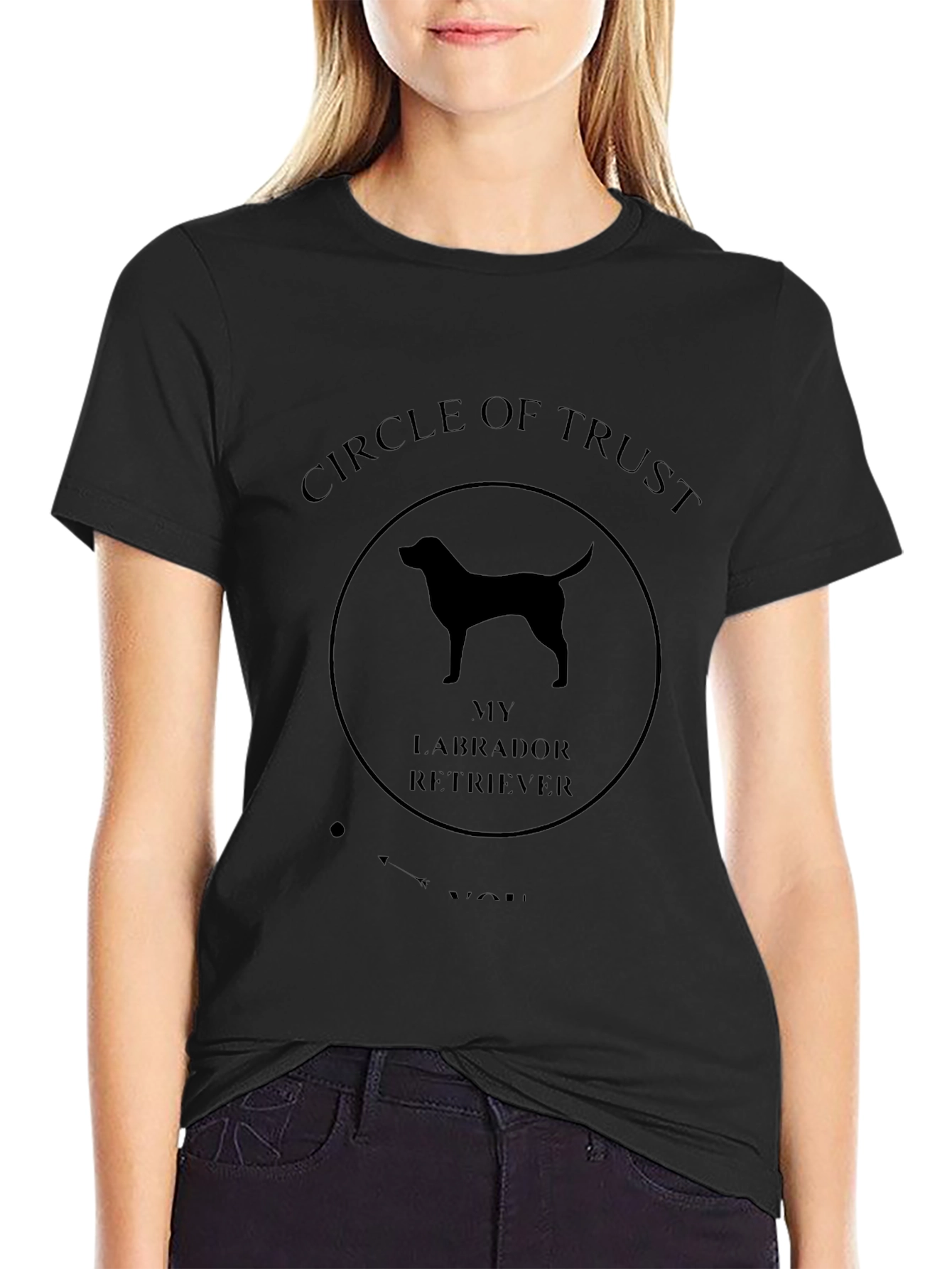 Circle of Trust Labrador Retriever Black T-Shirt