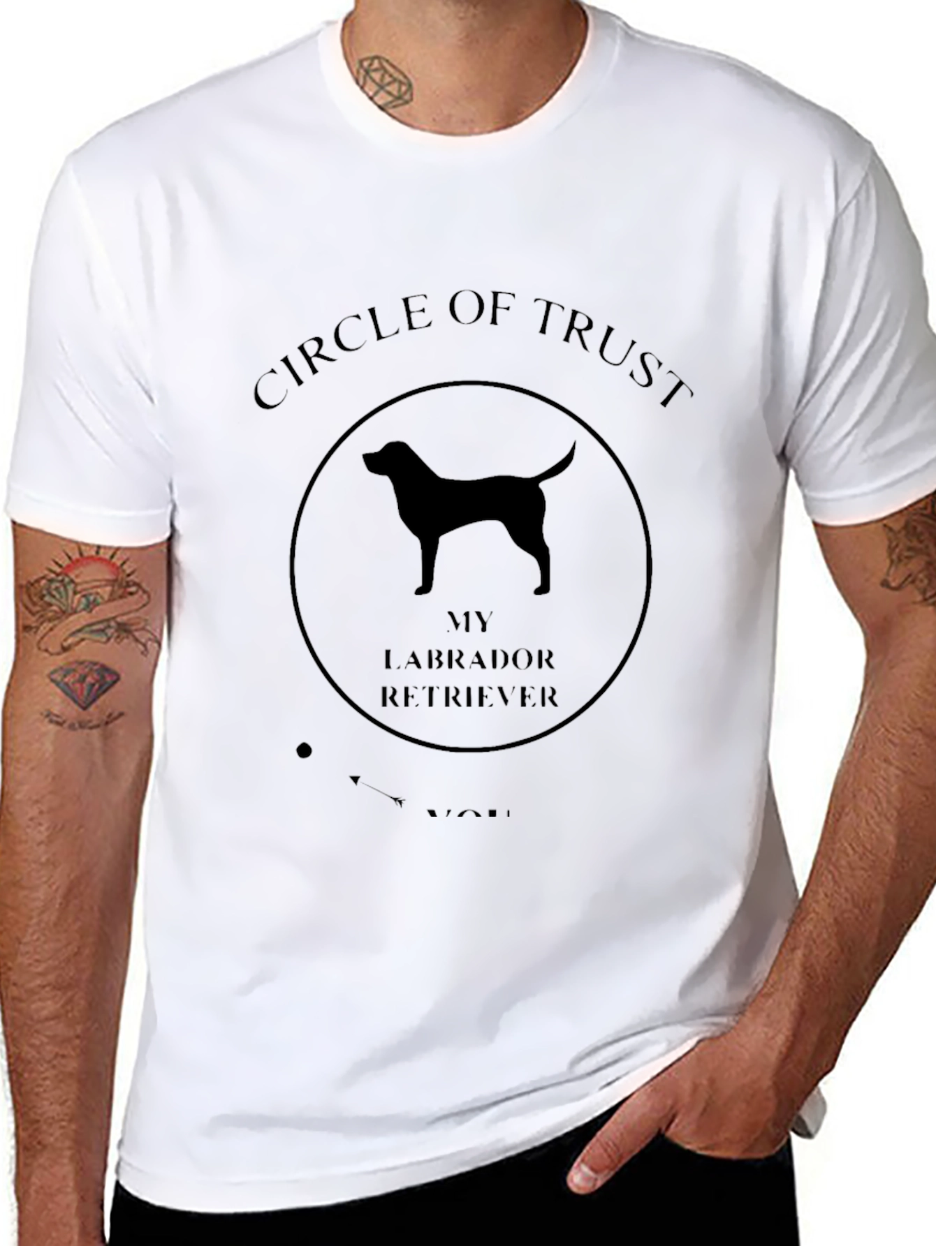 Circle of Trust Labrador Retriever Black T-Shirt