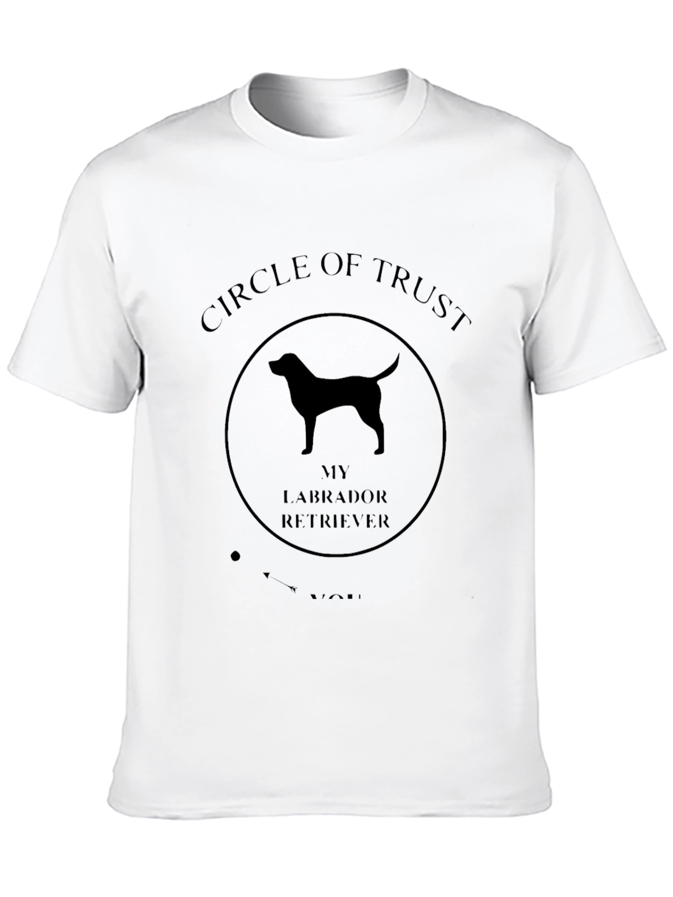 Circle of Trust Labrador Retriever Black T-Shirt