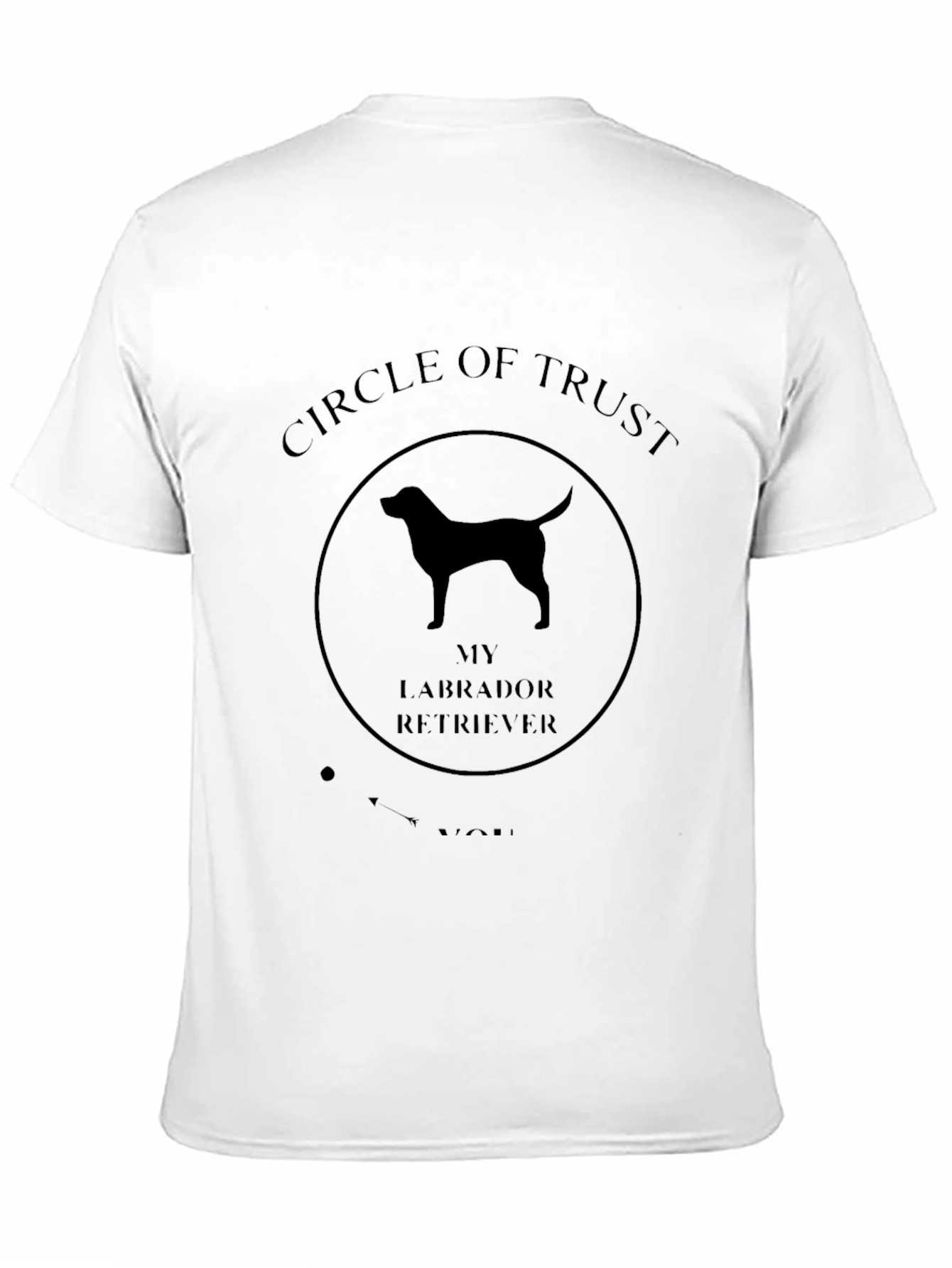 Circle of Trust Labrador Retriever Black T-Shirt