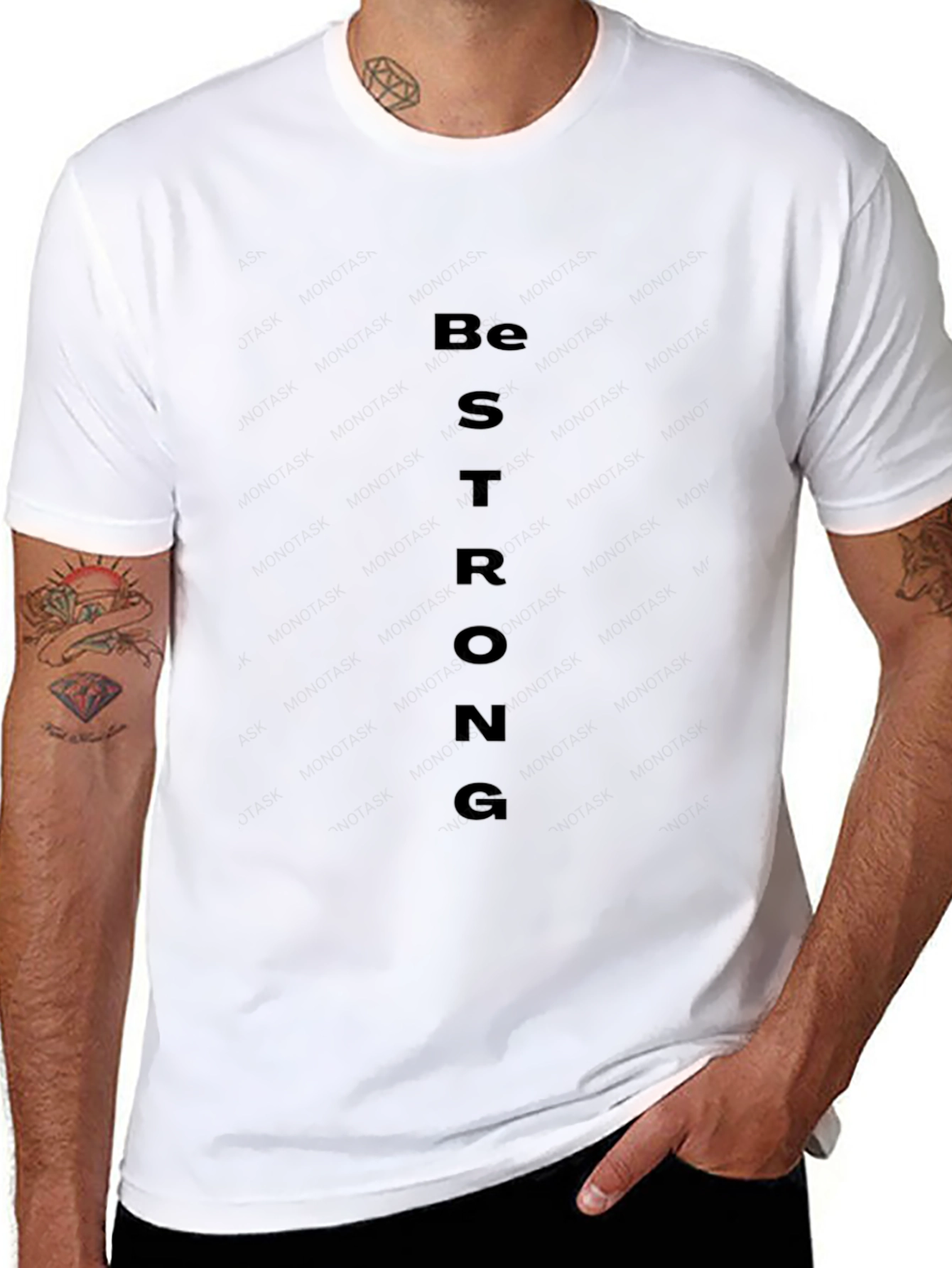 Be Strong Black Tee