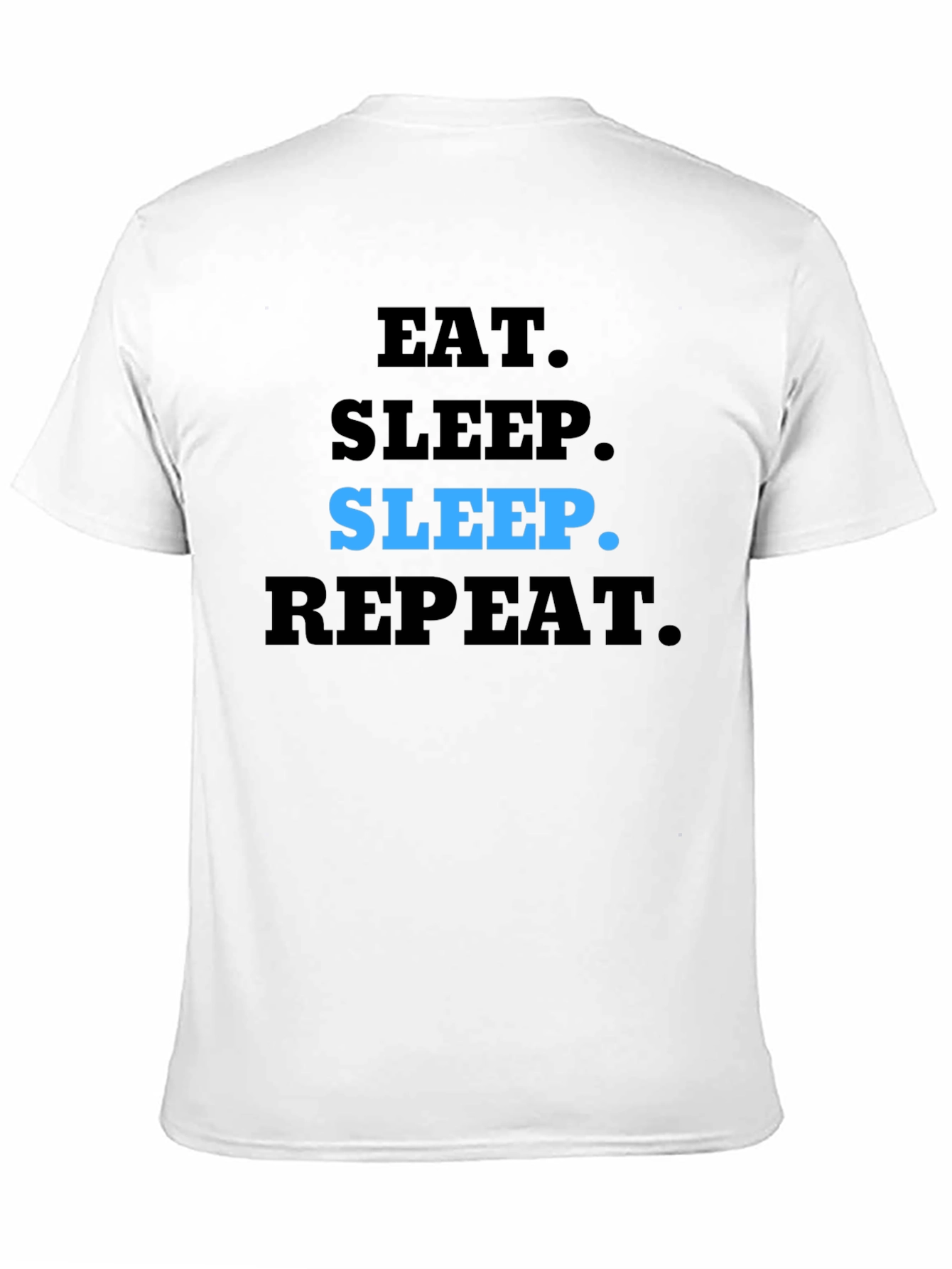 Eat Sleep Repeat T-Shirt - Black Casual Tee