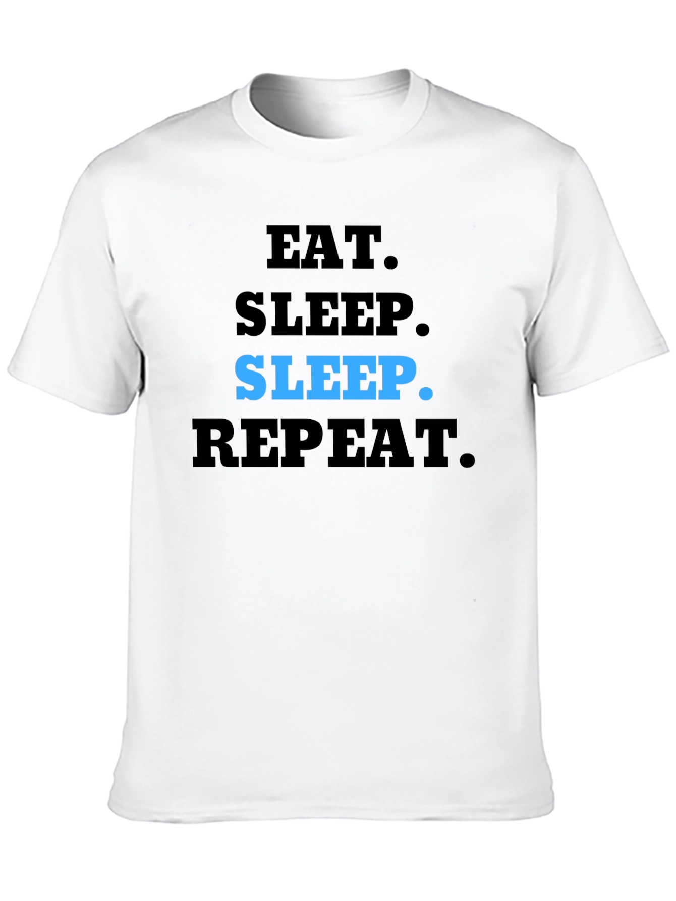 Eat Sleep Repeat T-Shirt - Black Casual Tee