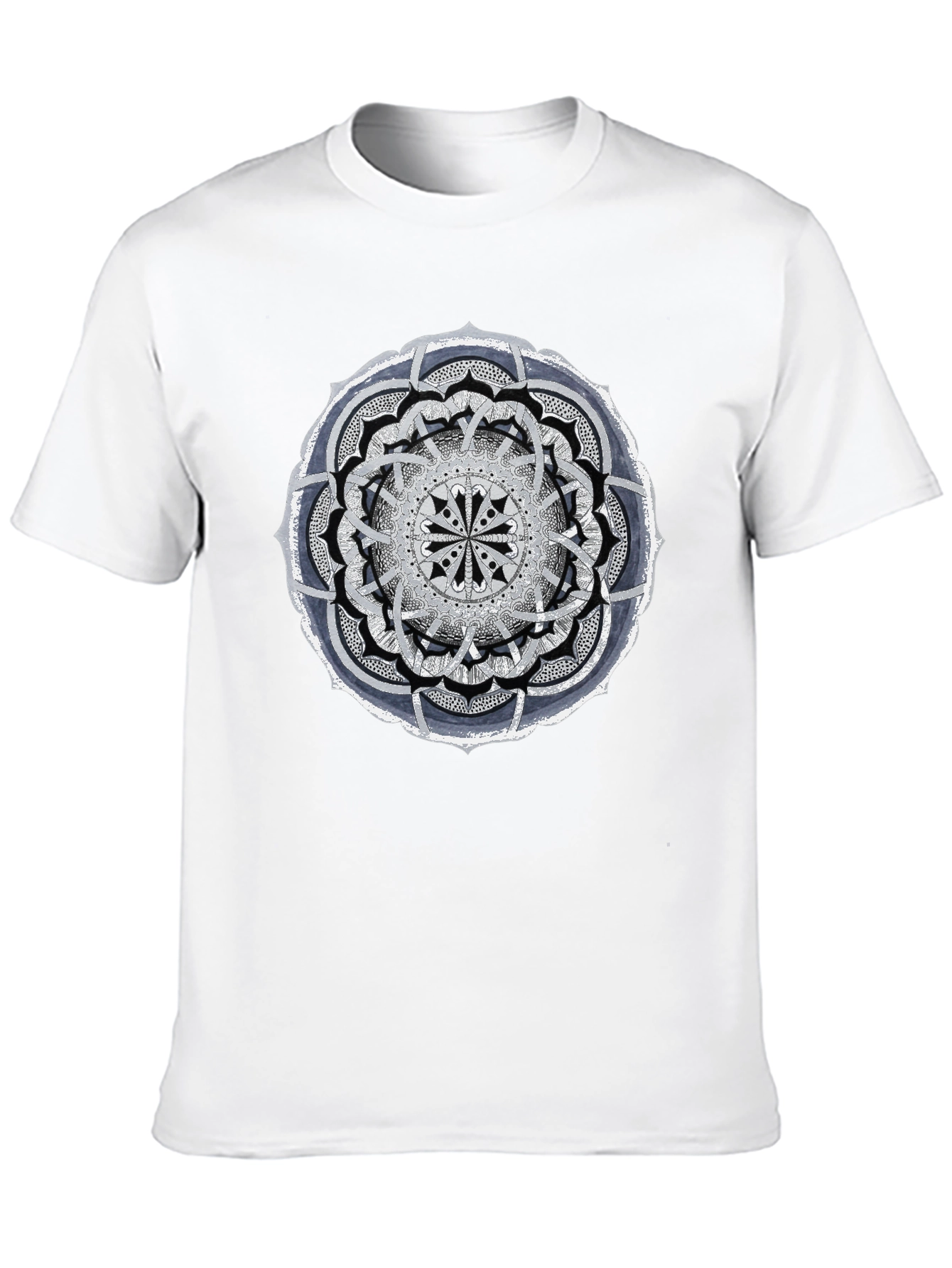 Mandala Graphic Tee - Stylish Black Cotton T-Shirt