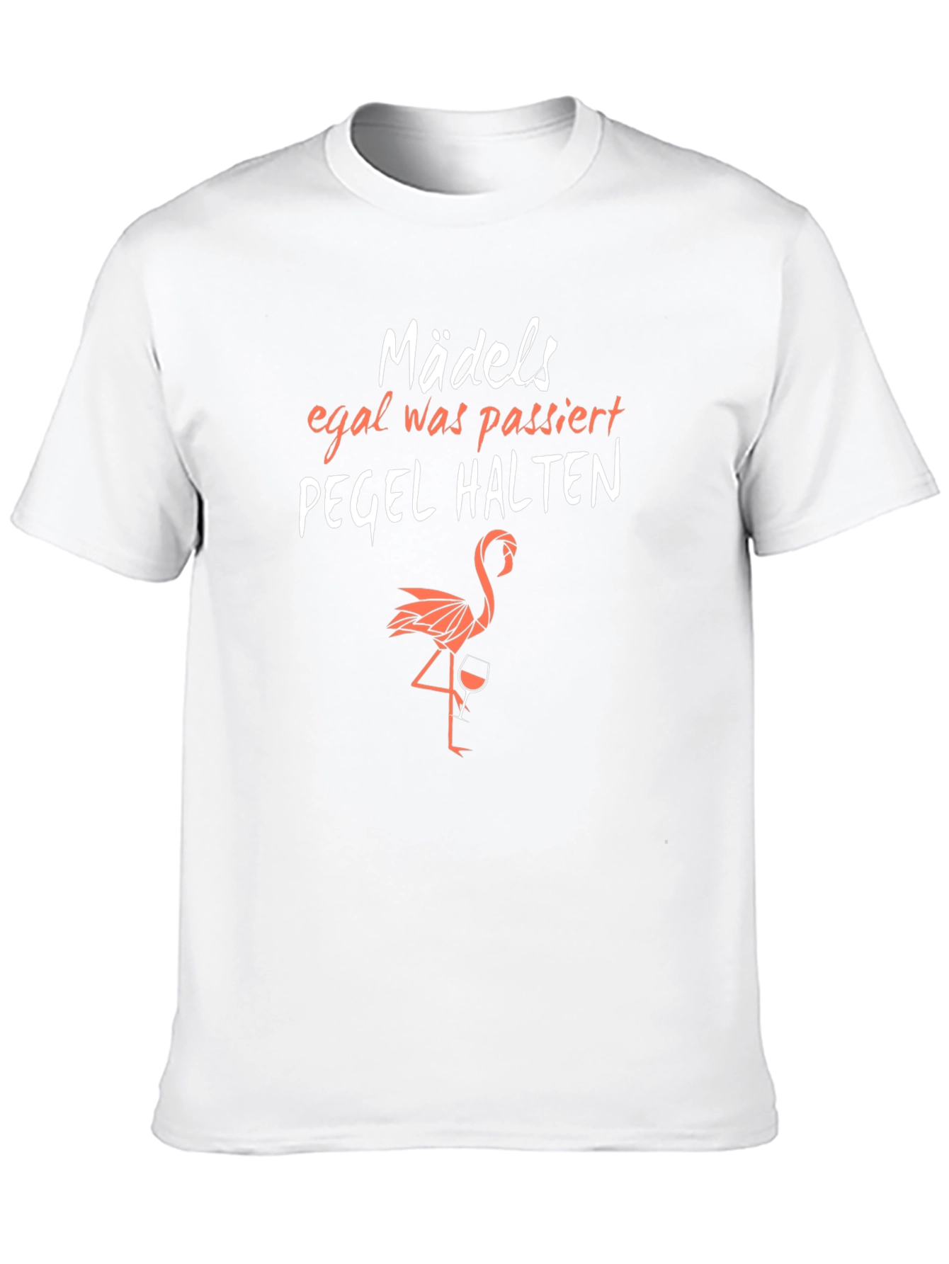 Funny German Flamingo T-Shirt: Pegel Halten