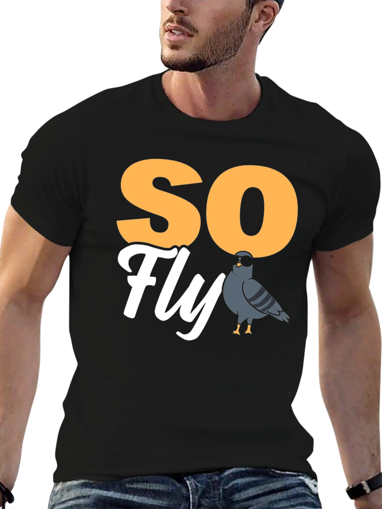 So Fly Pigeon T-Shirt - Unique Graphic Tee
