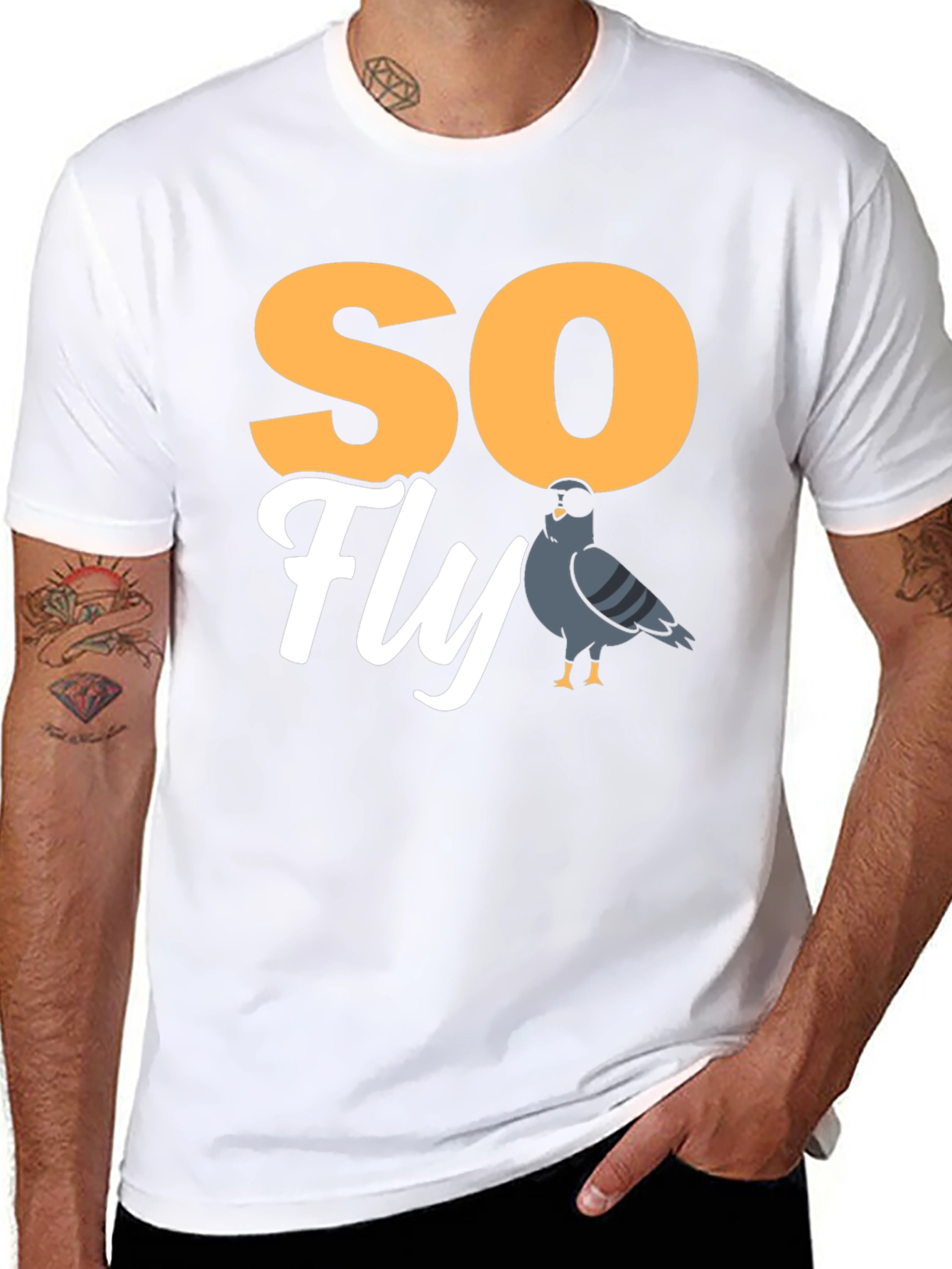 So Fly Pigeon T-Shirt - Unique Graphic Tee